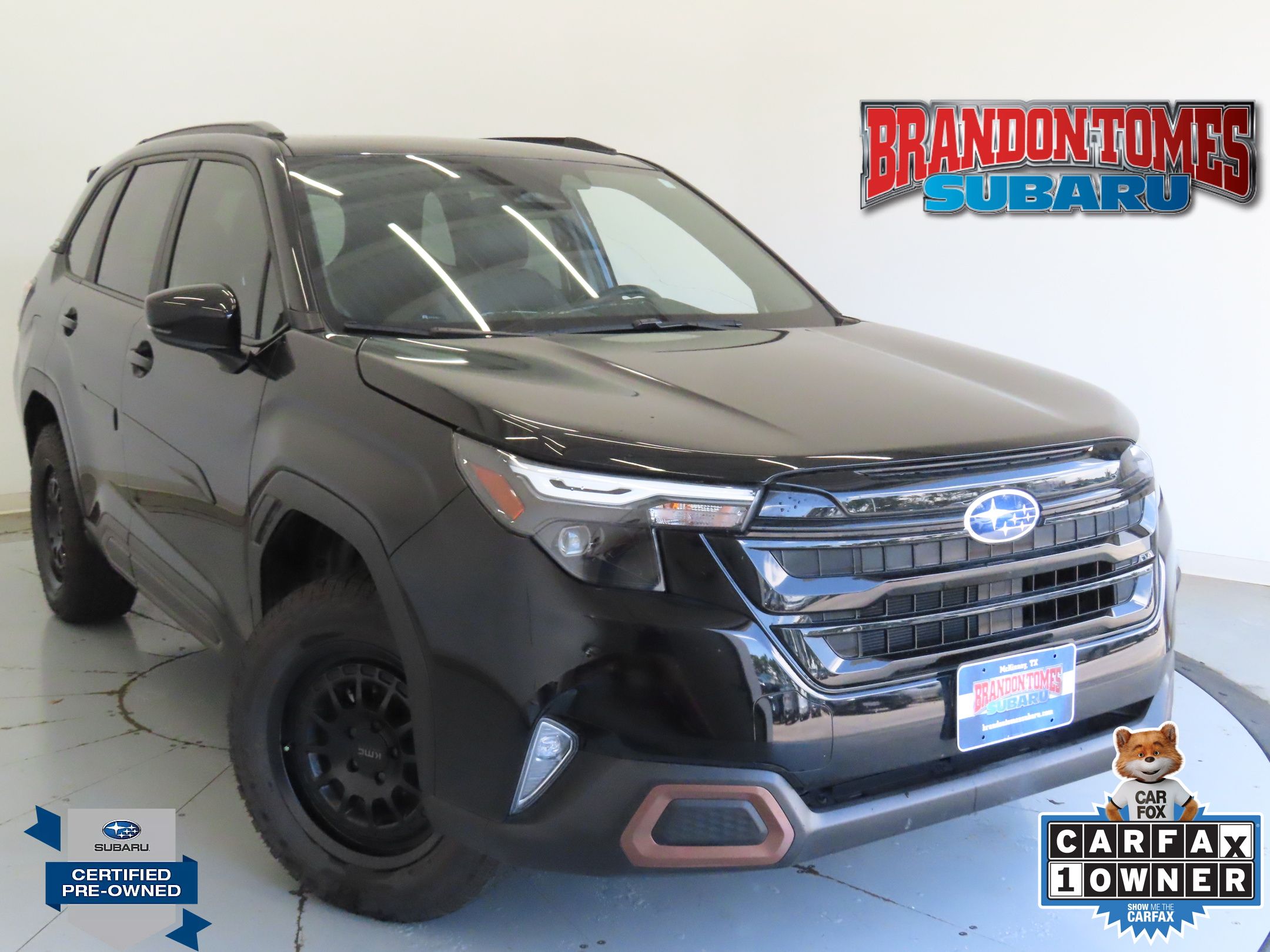 Crystal Black Silica 2025 Subaru Forester Sport Crossover AWD SUV / Crossover All-Wheel Drive Continuously Variable Transmission