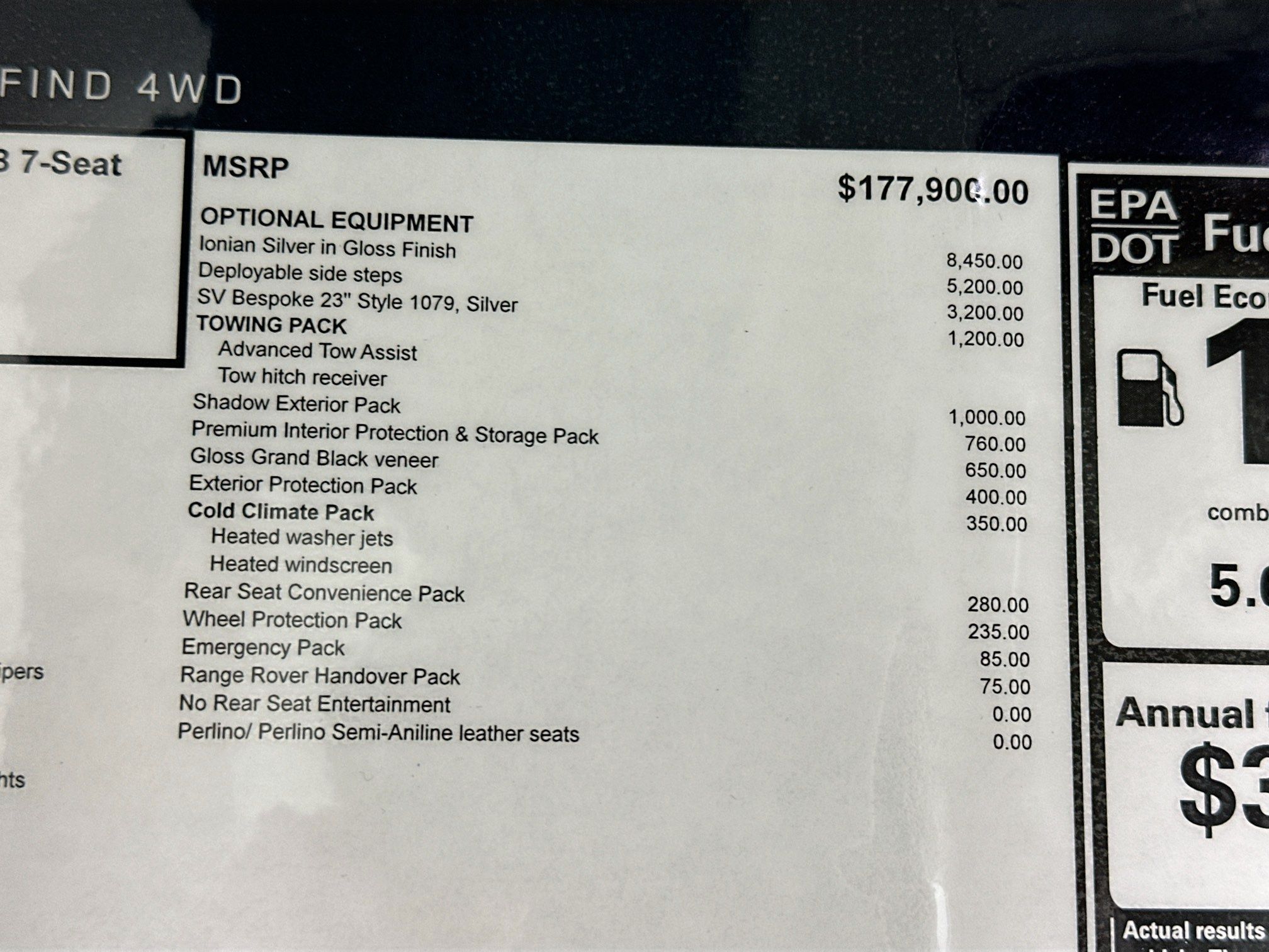 new 2026 Land Rover Range Rover car, priced at $201,935