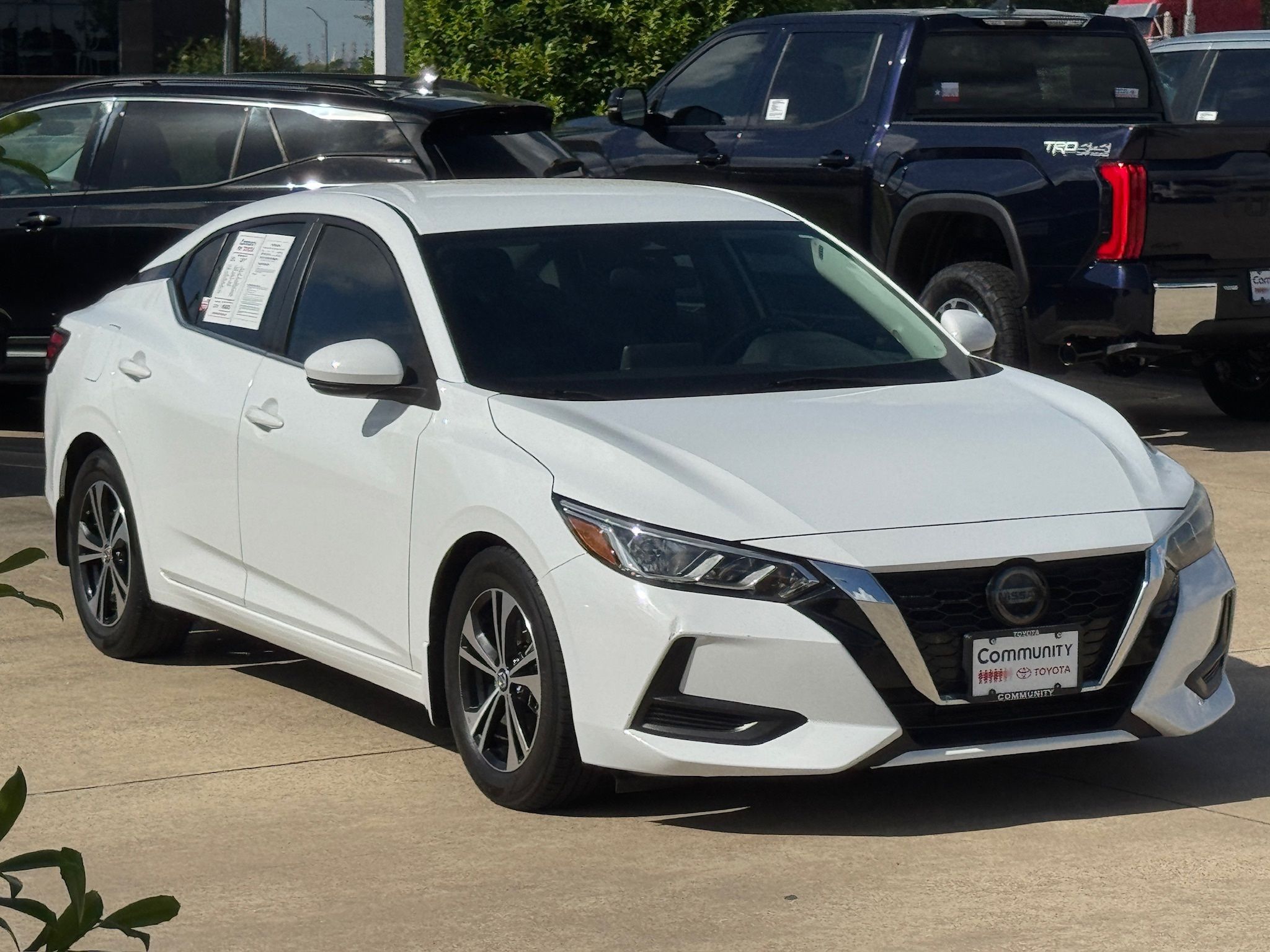 2020 Nissan Sentra SV White at Central Houston Nissan