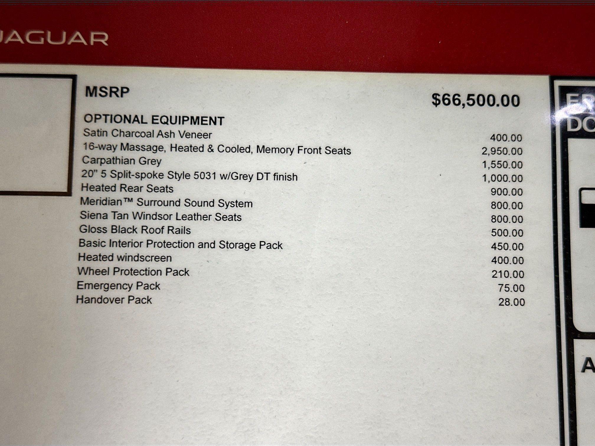 used 2026 Jaguar F-PACE car, priced at $77,938