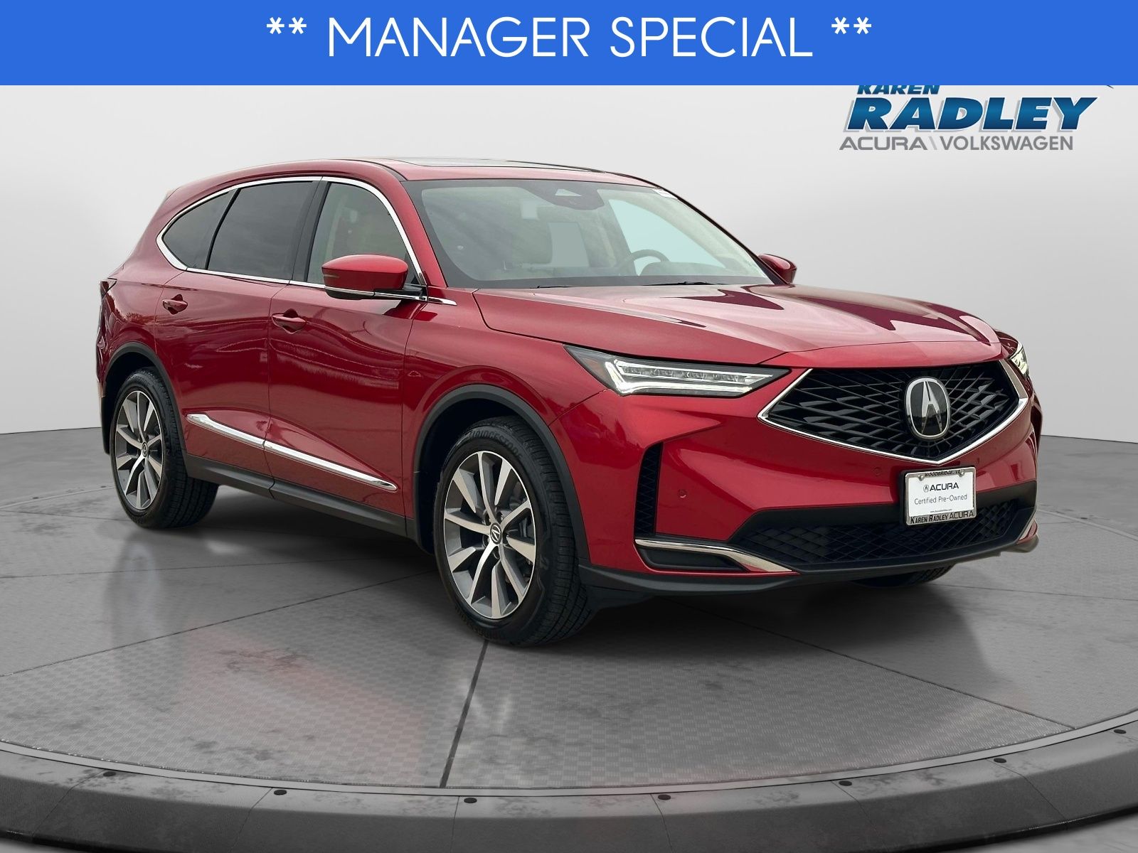 Performance Red Pearl 2025 Acura MDX SUV / Crossover Front-Wheel Drive Automatic