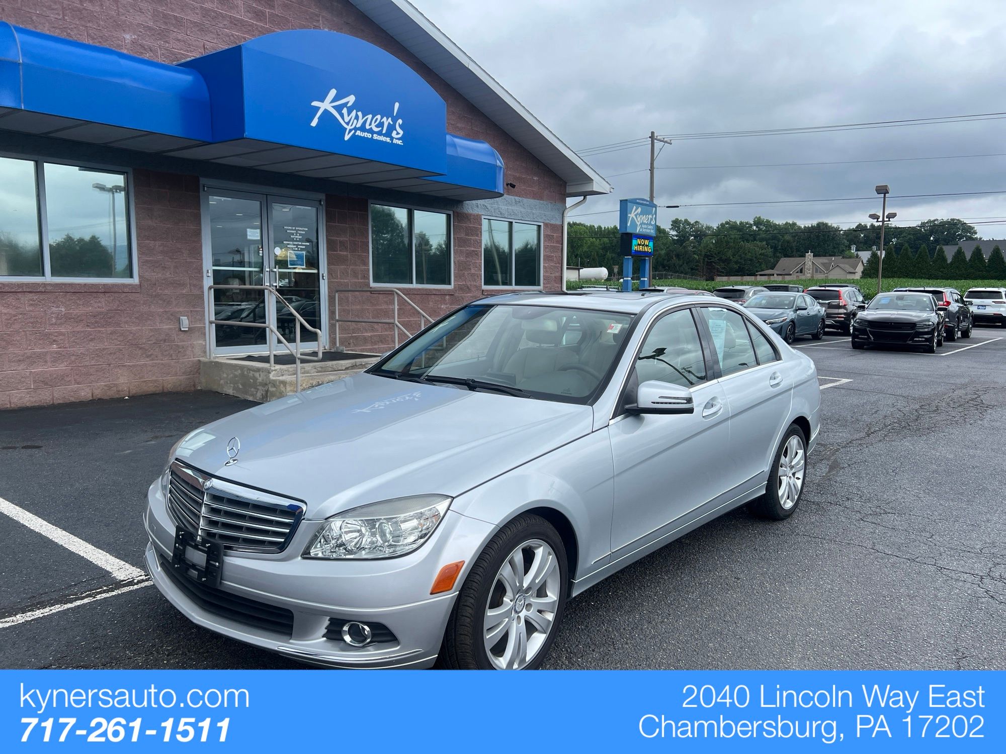 Silver 2010 Mercedes-Benz C-Class Sedan 7-Speed Automatic