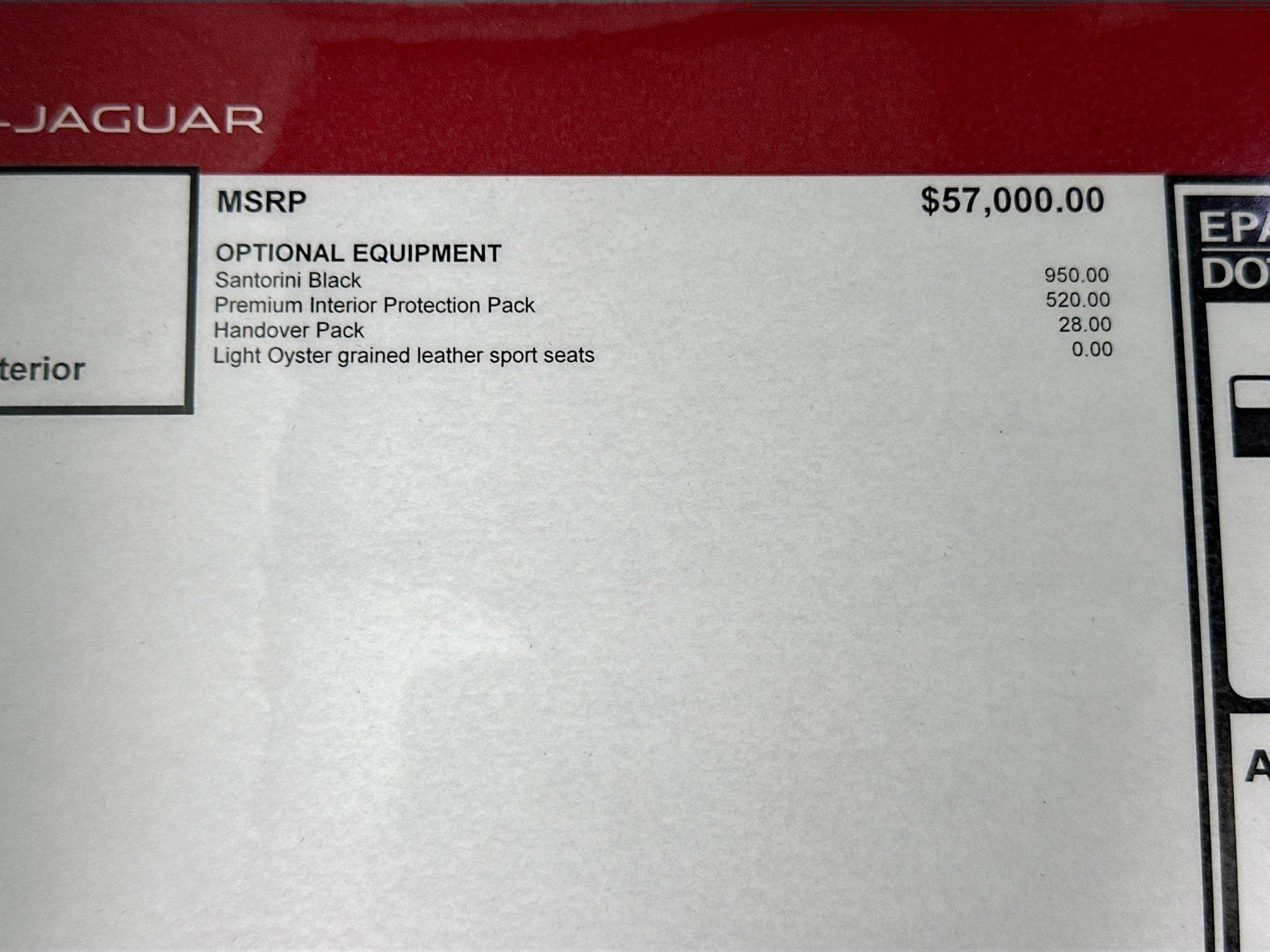 used 2026 Jaguar F-PACE car, priced at $52,995