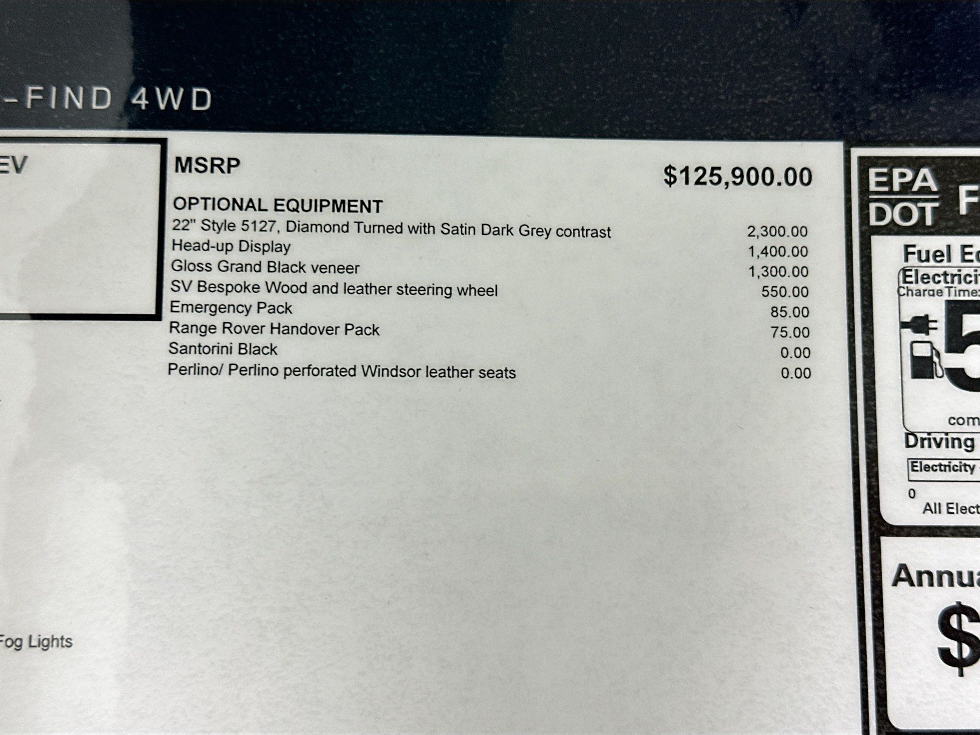 new 2026 Land Rover Range Rover Plug-In Hybrid car, priced at $133,760