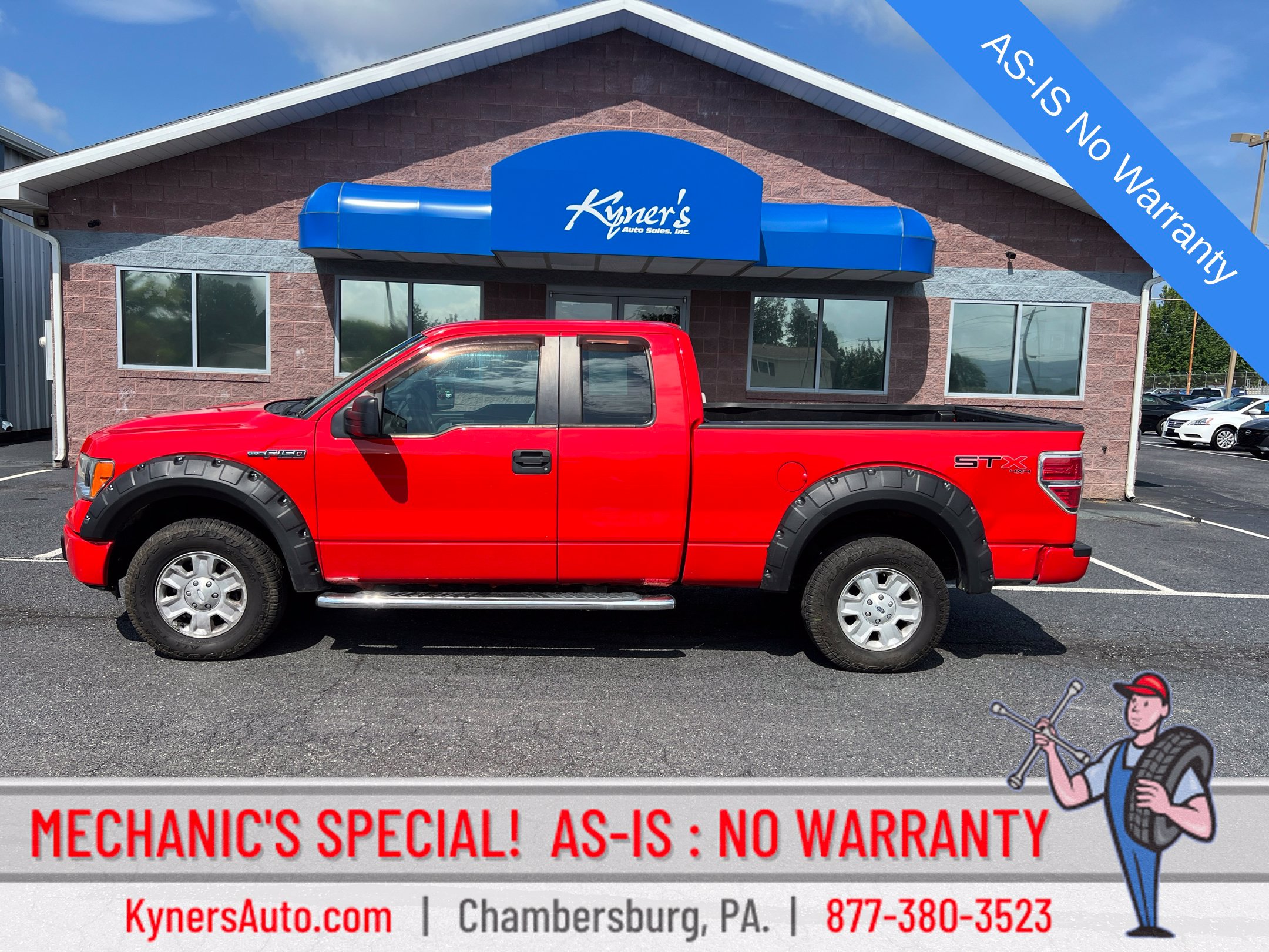 Race Red 2011 Ford F-150 Pickup Truck Four-Wheel Drive 6-Speed Automatic