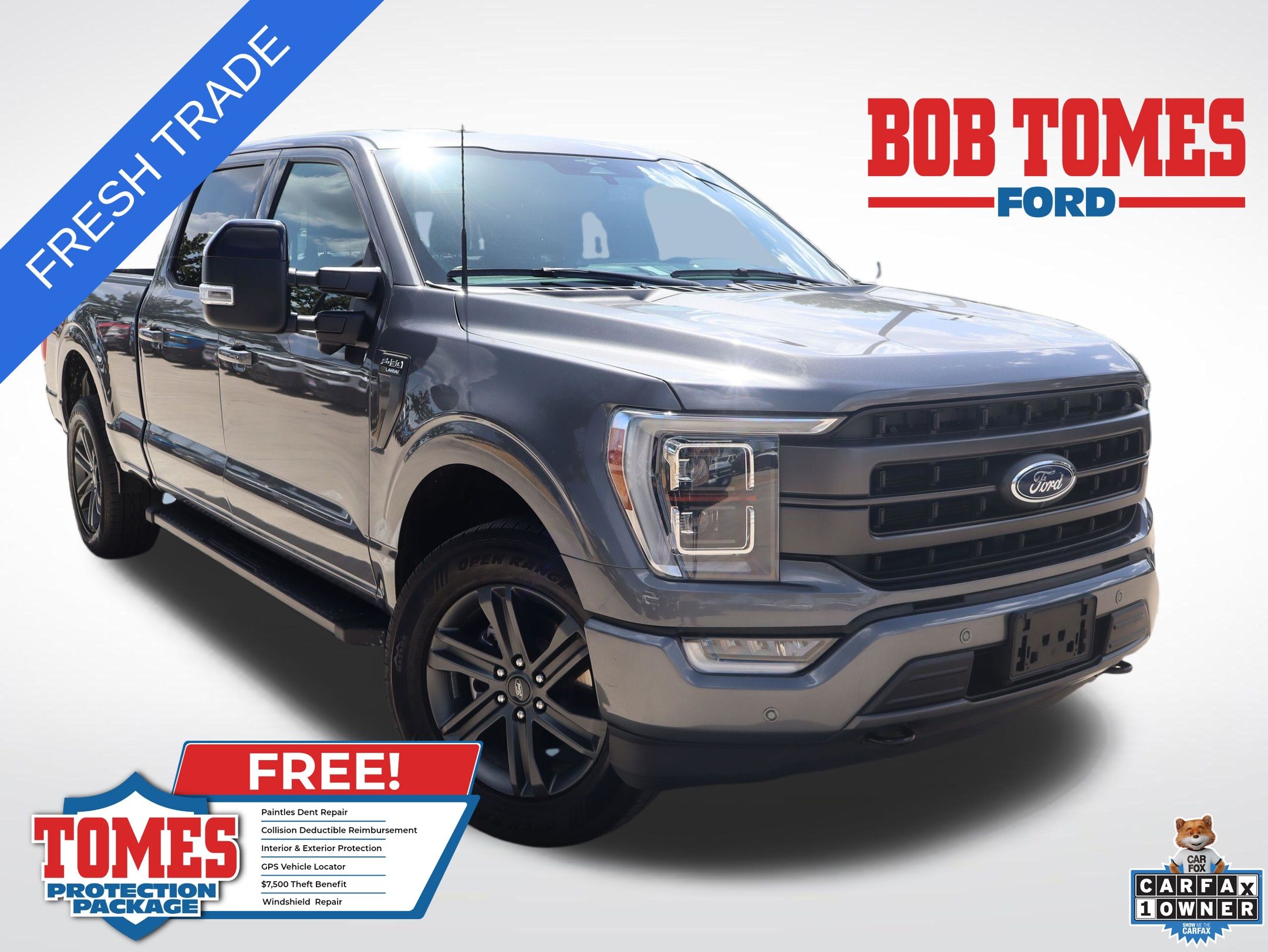 Gray Metallic 2023 Ford F-150 Pickup Truck Four-Wheel Drive Automatic