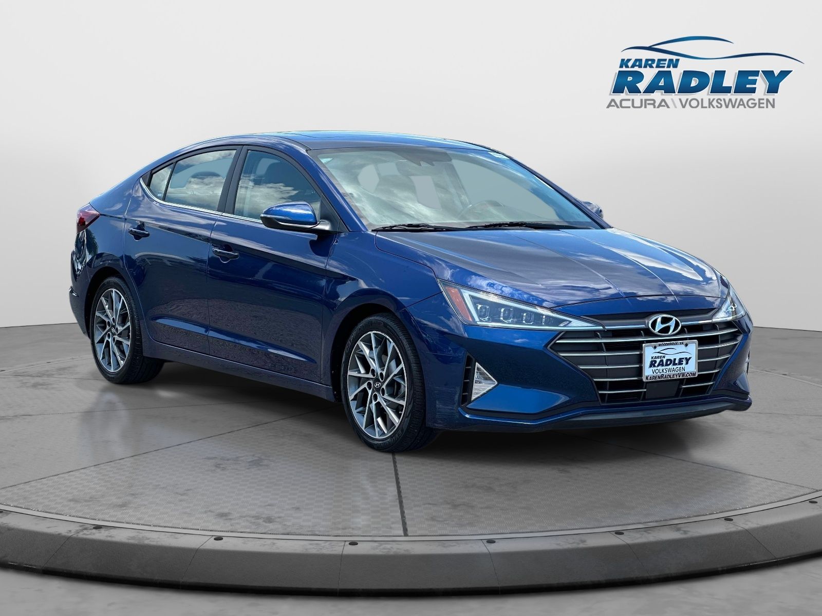 Blue 2020 Hyundai Elantra Sedan Front-Wheel Drive Continuously Variable Transmission