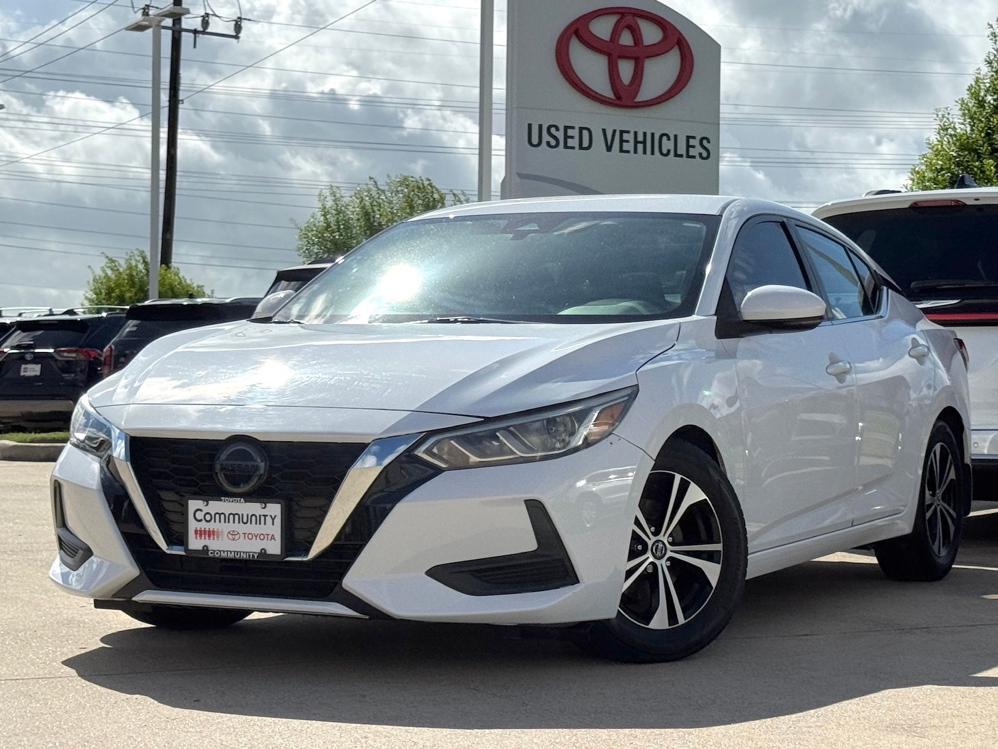 2020 Nissan Sentra SV White at Central Houston Nissan