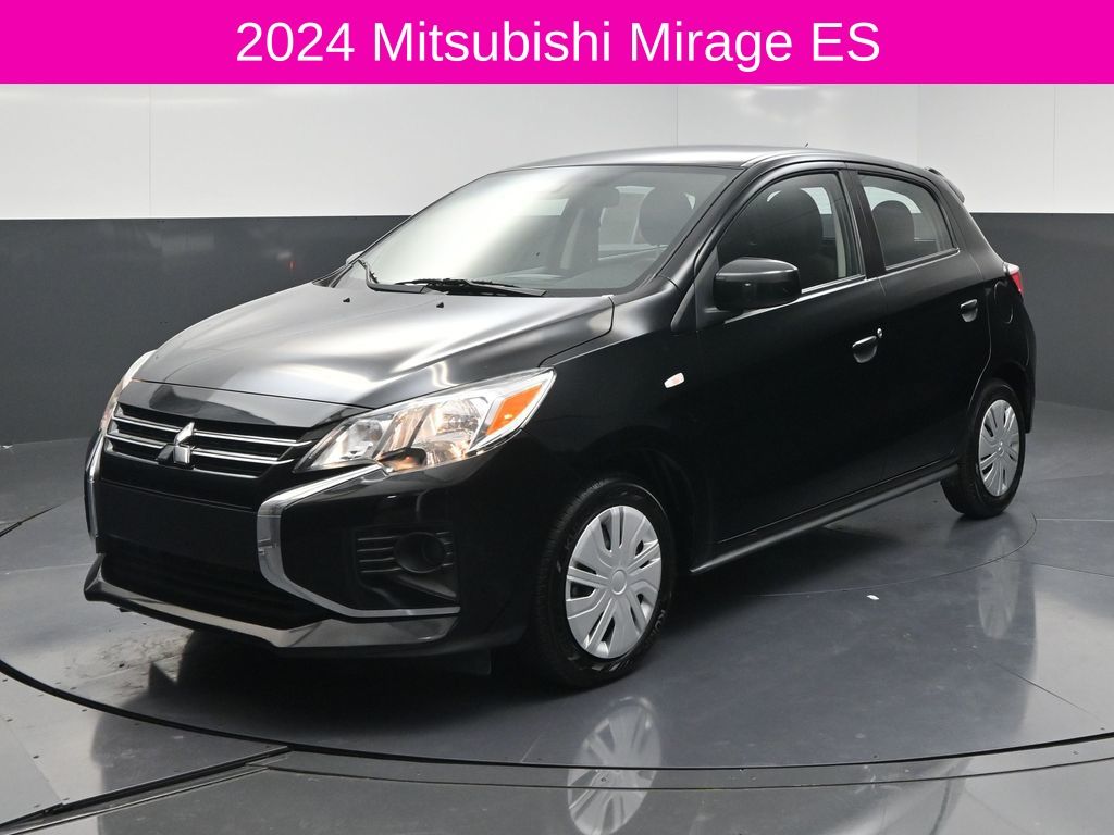 2024 Mitsubishi Mirage ES Black at North Houston Mitsubishi
