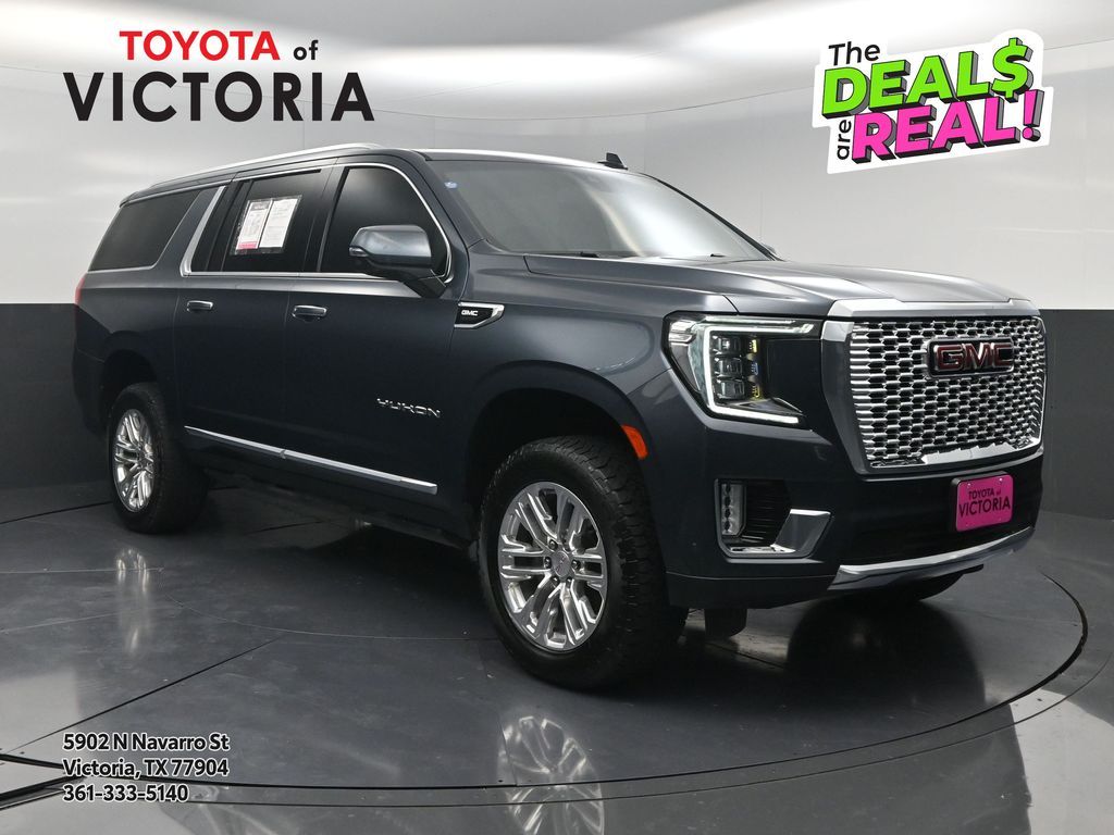 2021 GMC Yukon XL SLT Blue at Bayway Cadillac of The Woodlands