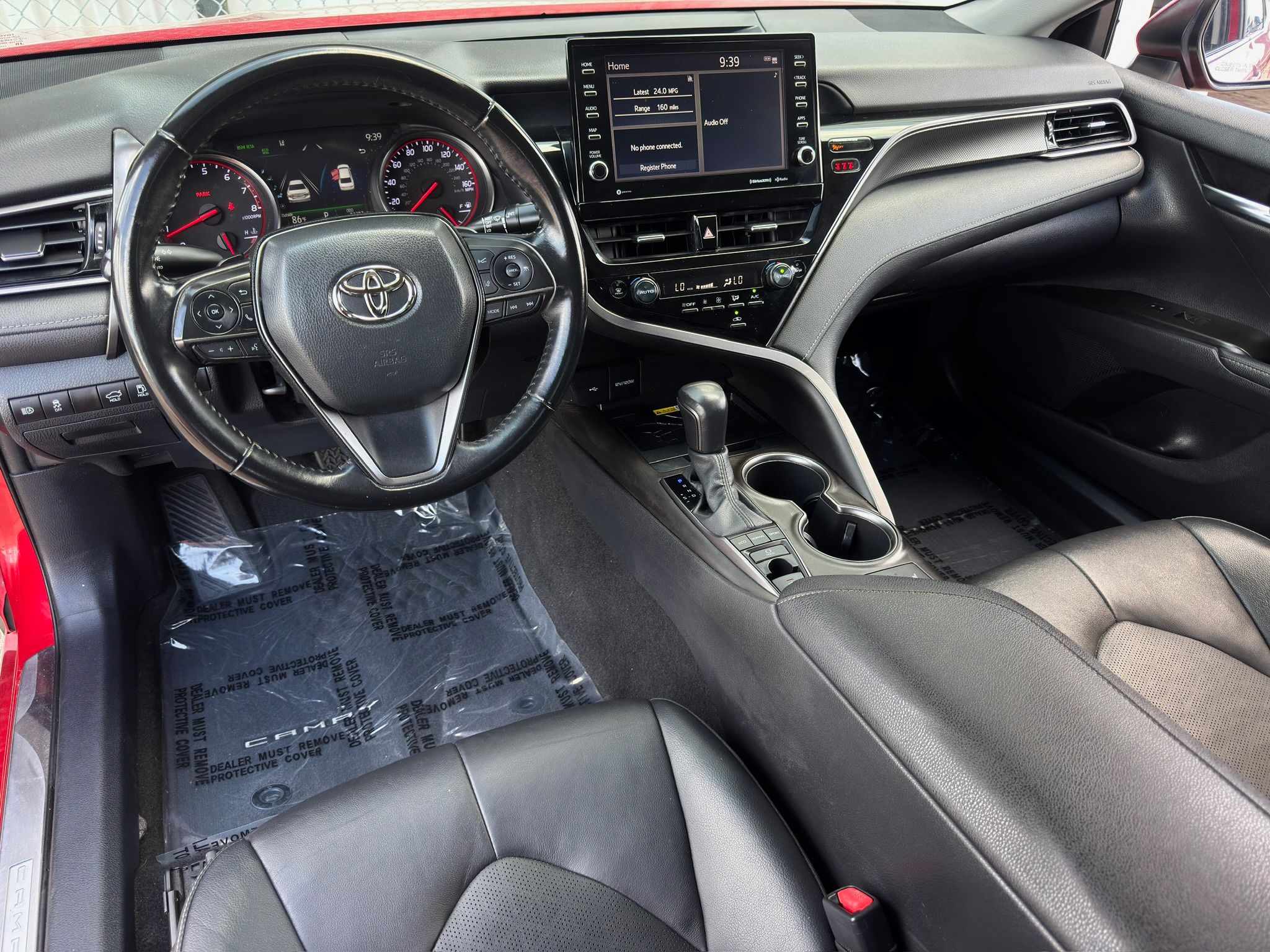 2022 Toyota Camry XSE Red at DeMontrond Gulf Freeway