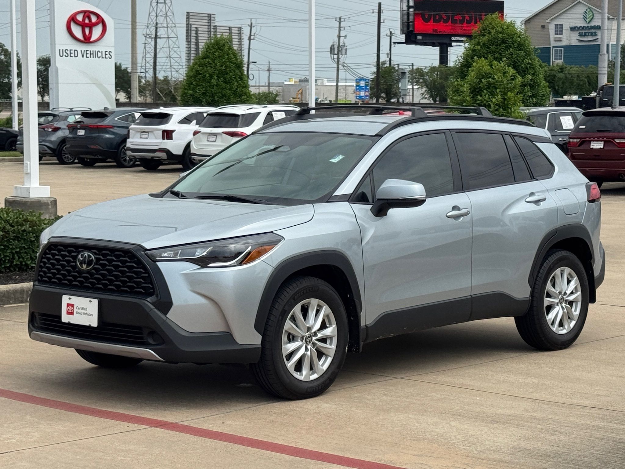 2024 Toyota Corolla Cross LE Silver at Texan Dodge Chrysler Jeep Ram