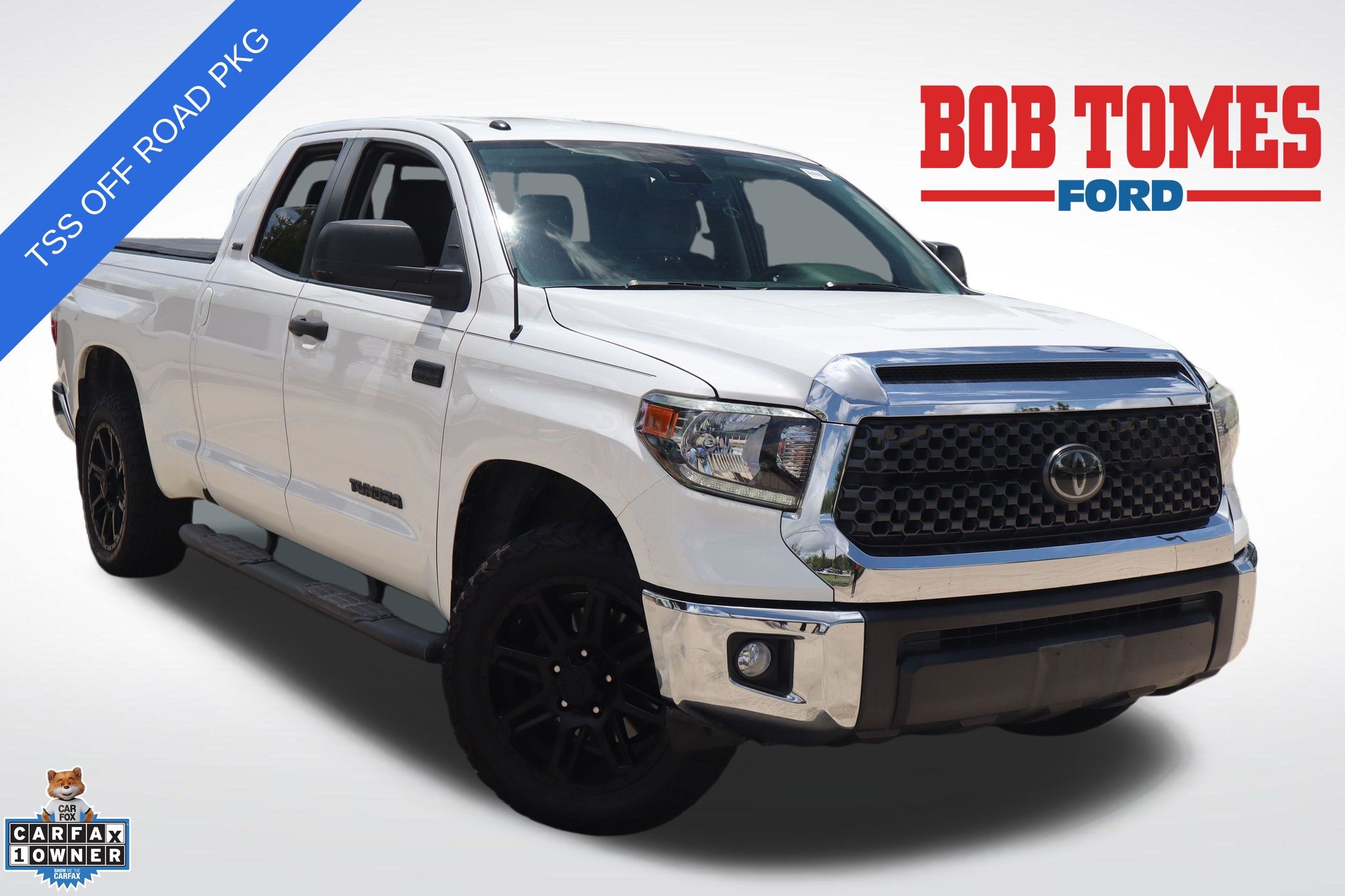 Super White 2019 Toyota Tundra Pickup Truck 4X2 6-Speed Automatic Overdrive