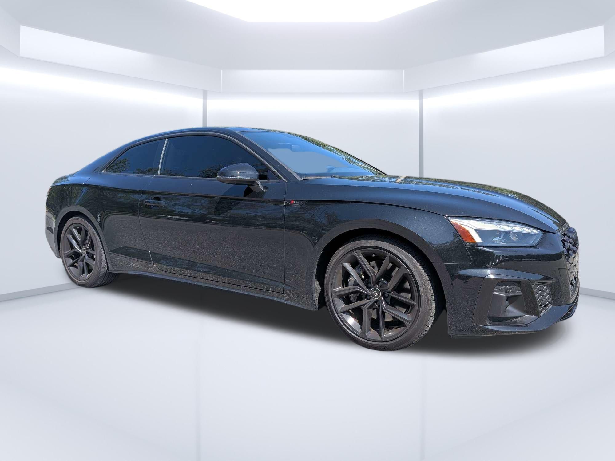 Black Metallic 2023 Audi A5 Coupe All-Wheel Drive 7-Speed Automatic