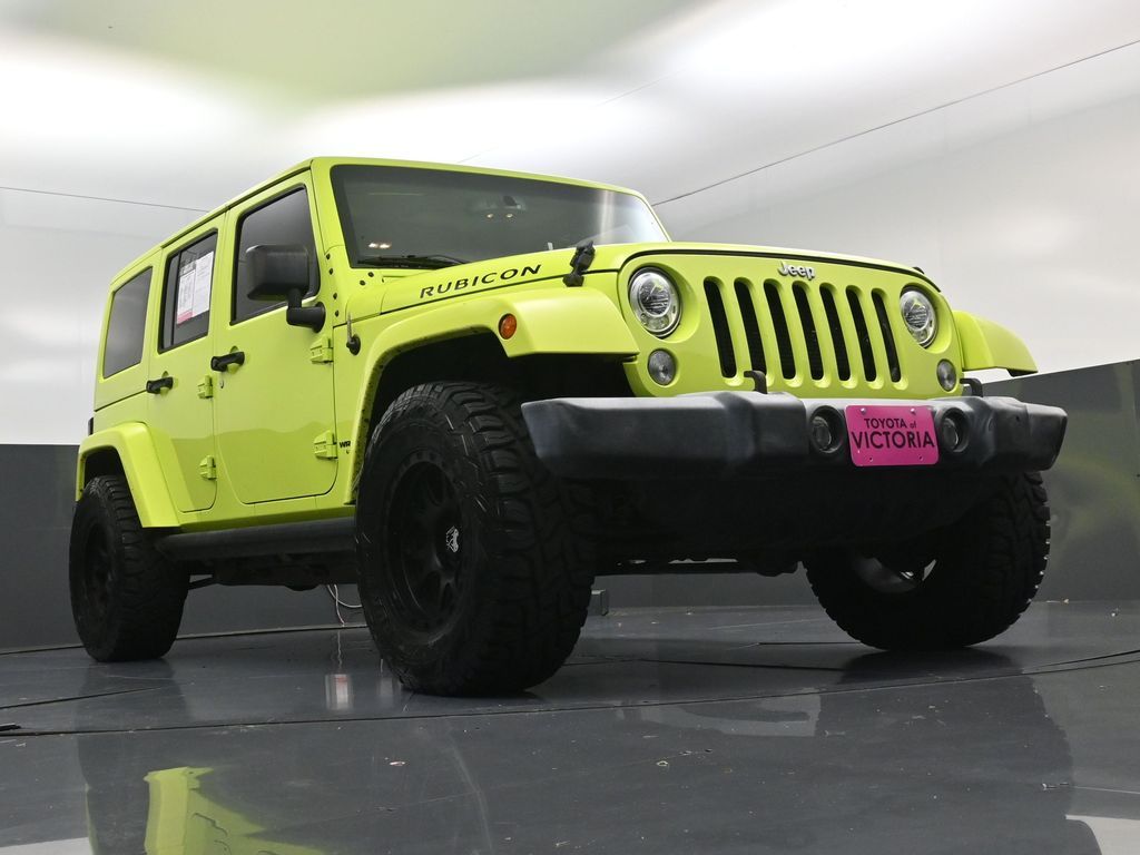 2017 Jeep Wrangler Unlimited Rubicon Green at Classic Chevrolet Galveston