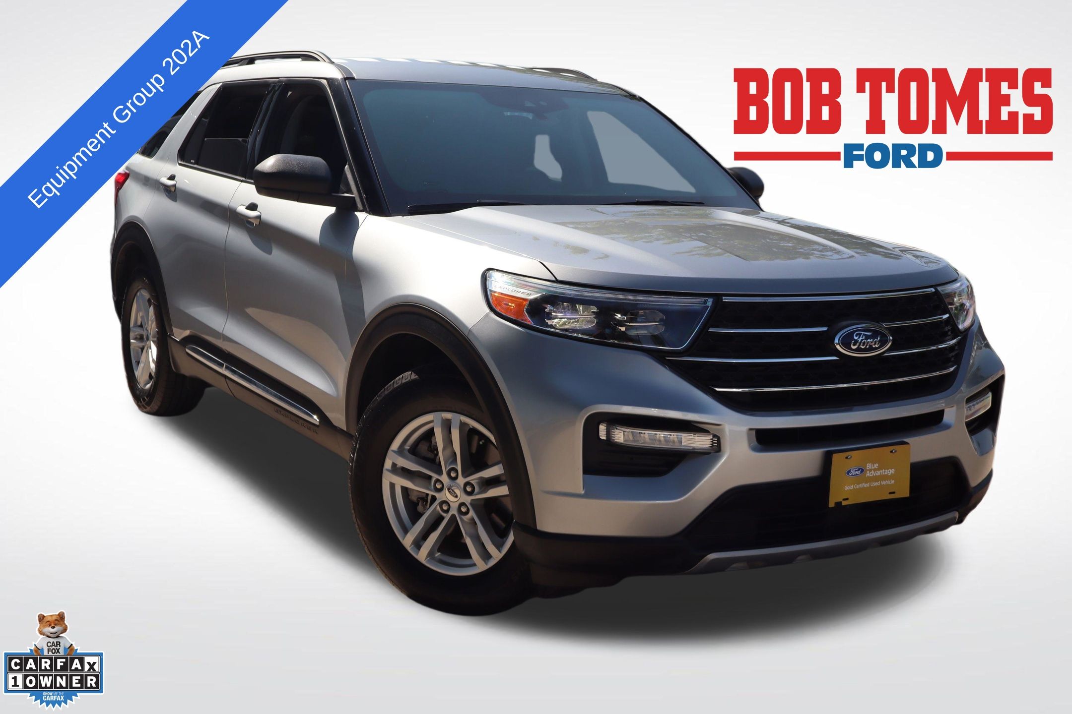 Silver Metallic 2023 Ford Explorer SUV / Crossover Rear-Wheel Drive Automatic