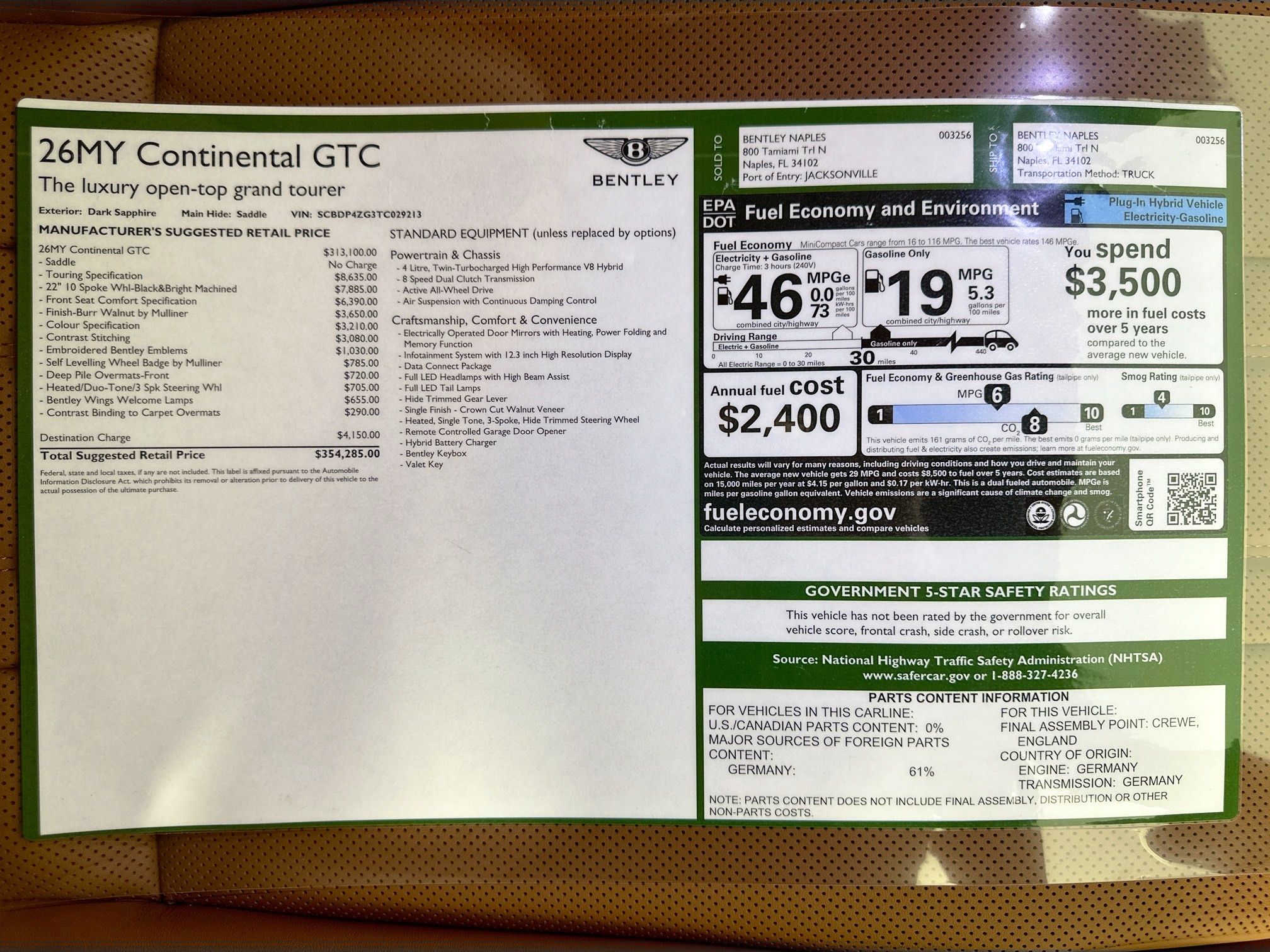 new 2026 Bentley Continental GTC car