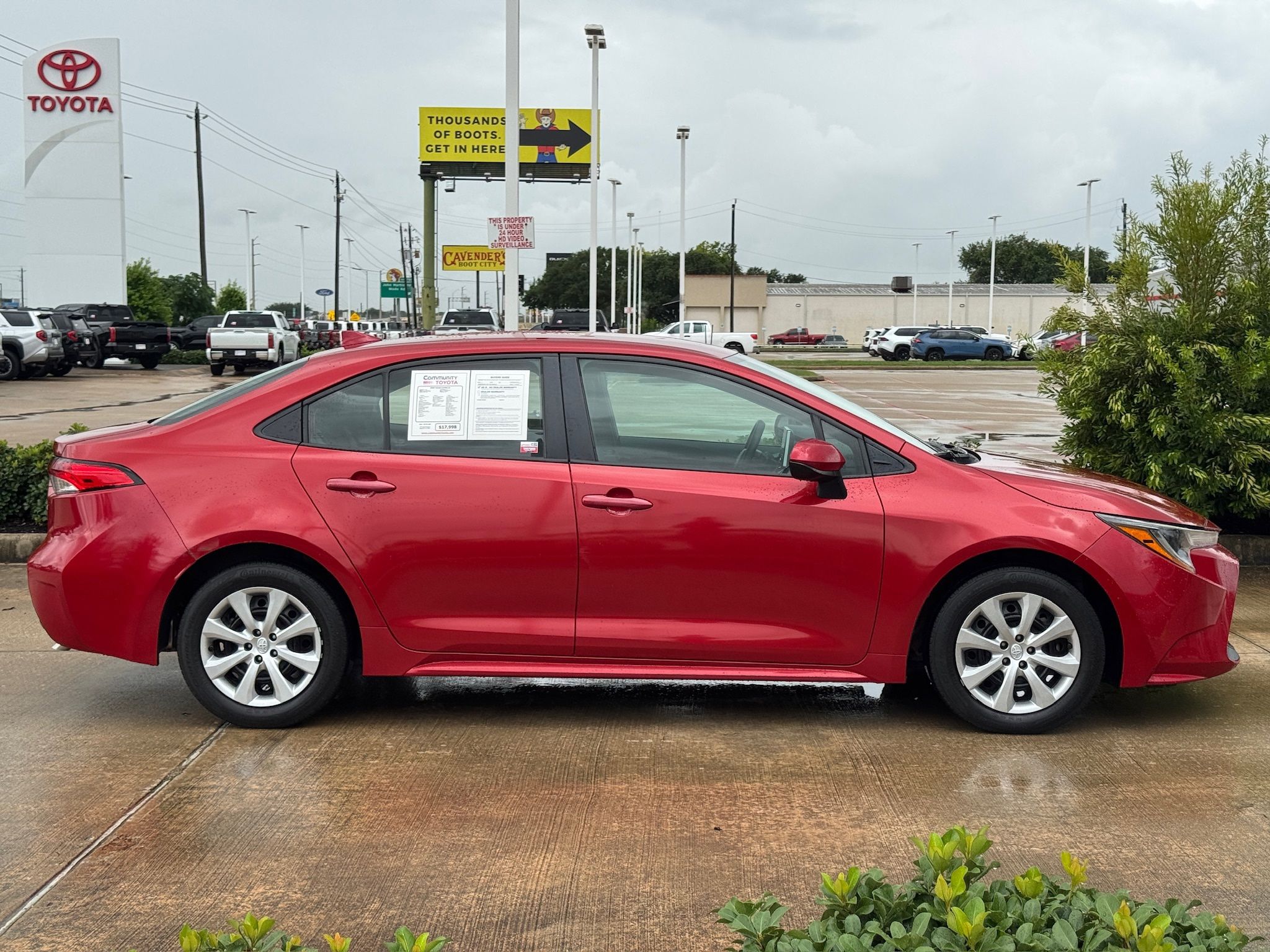 2020 Toyota Corolla LE Red at Big Star Chrysler Jeep Dodge Ram 