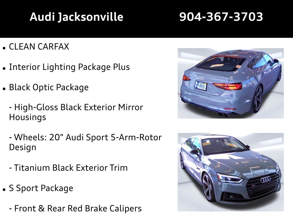 Audi 2019 S5 Sportback Prestige quattro