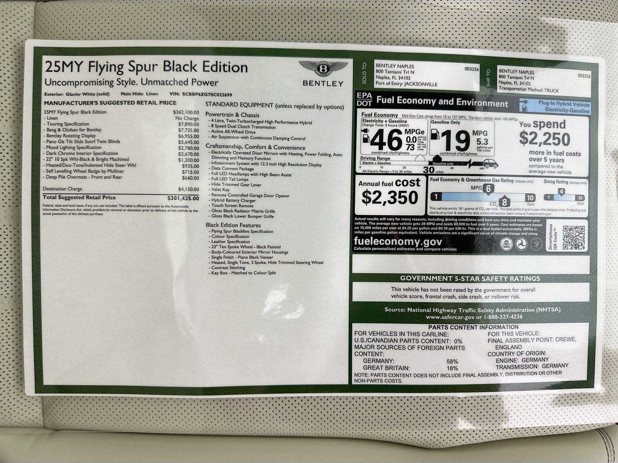 new 2025 Bentley Flying Spur car