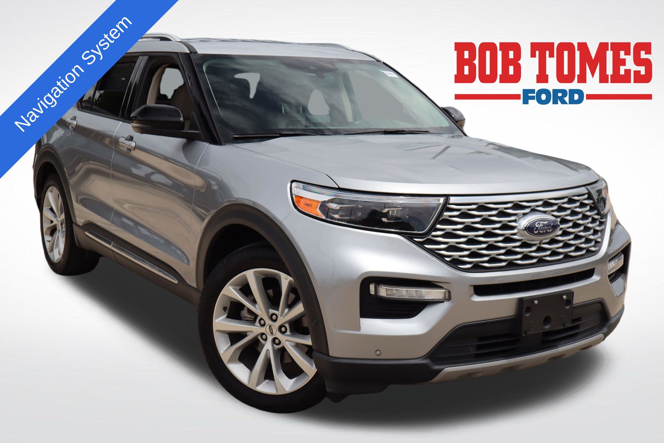 Silver Metallic 2022 Ford Explorer SUV / Crossover Rear-Wheel Drive Automatic