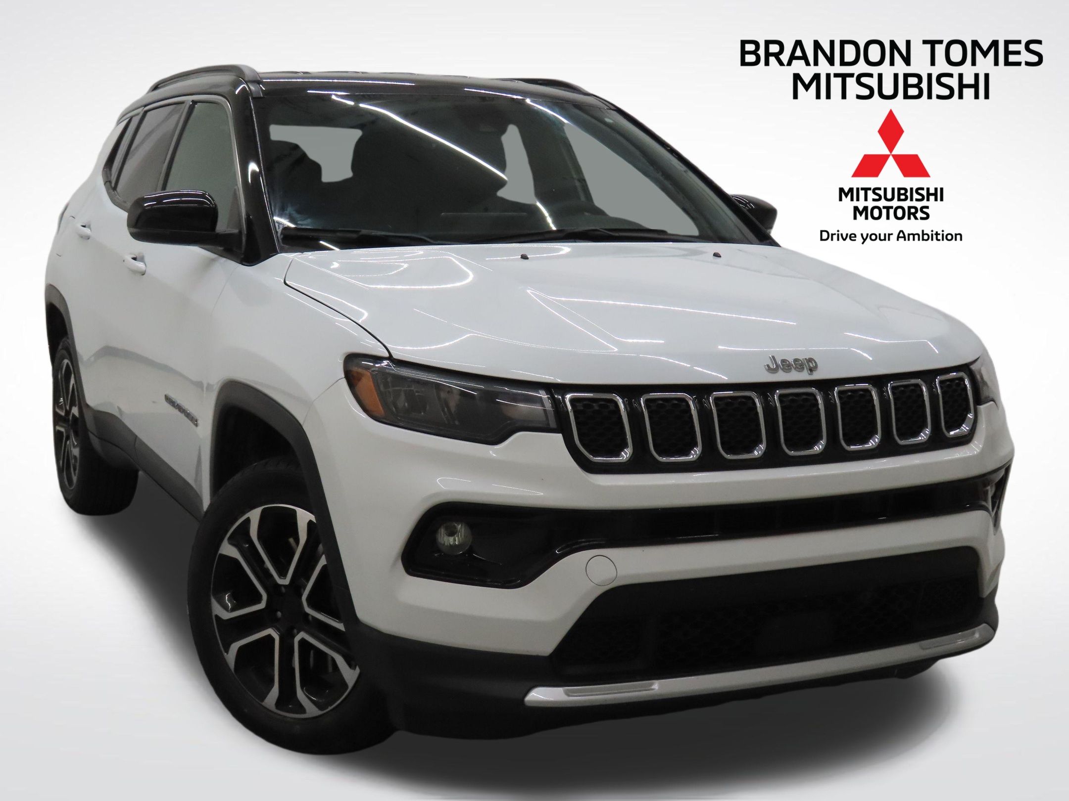 Bright White Clearcoat 2023 Jeep Compass Limited 4WD SUV / Crossover Four-Wheel Drive 8-Speed Automatic