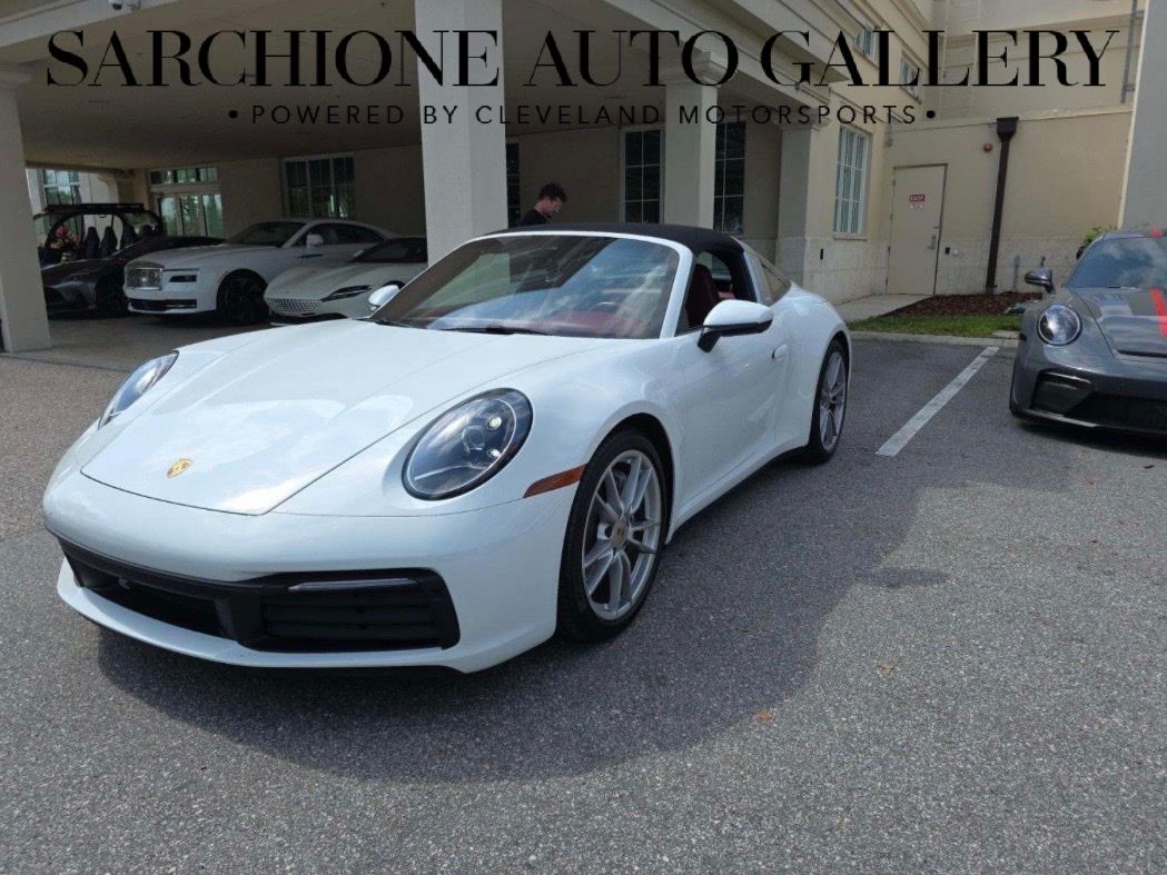 White 2021 Porsche 911 Targa 4 Convertible AWD Convertible All-Wheel Drive 8-Speed Automatic