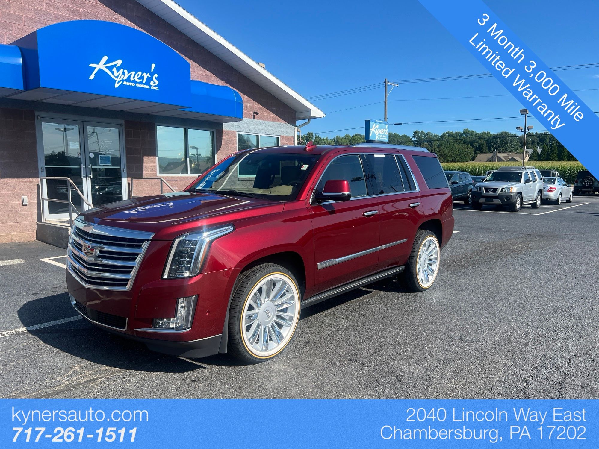 Red Passion Tintcoat 2018 Cadillac Escalade SUV / Crossover Four-Wheel Drive