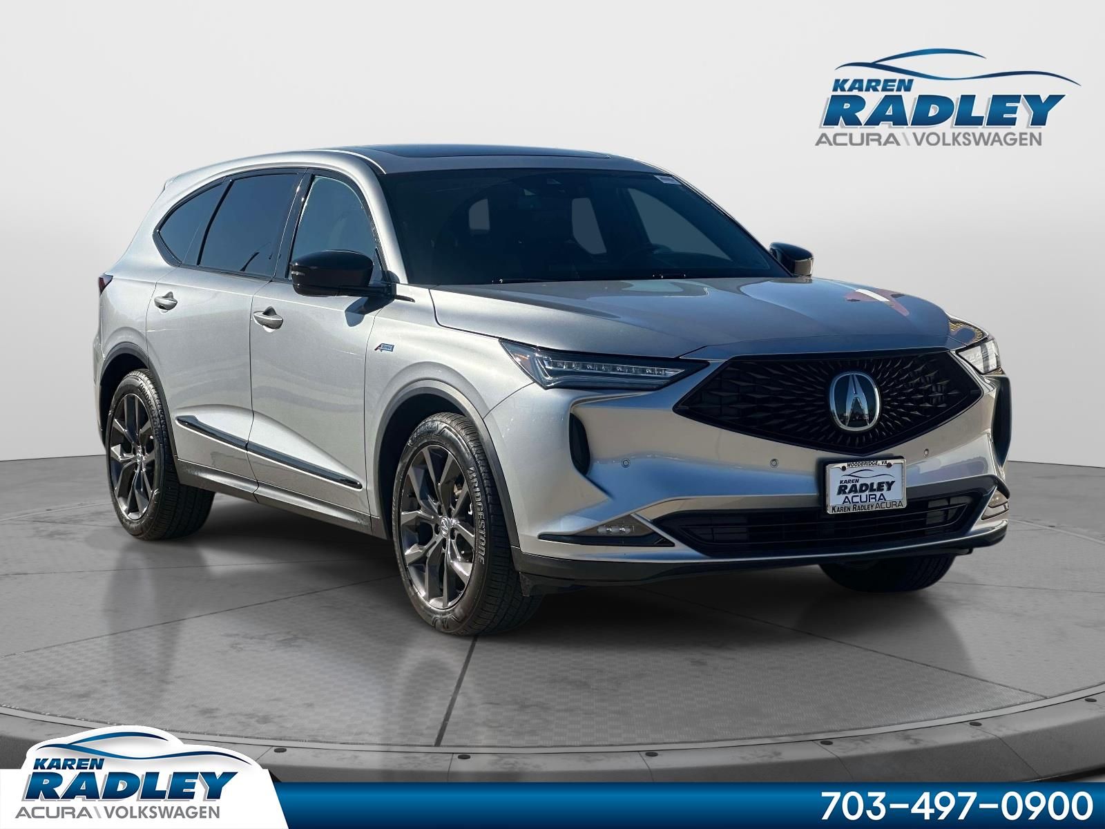 Lunar Silver Metallic 2024 Acura MDX SUV / Crossover All-Wheel Drive Automatic