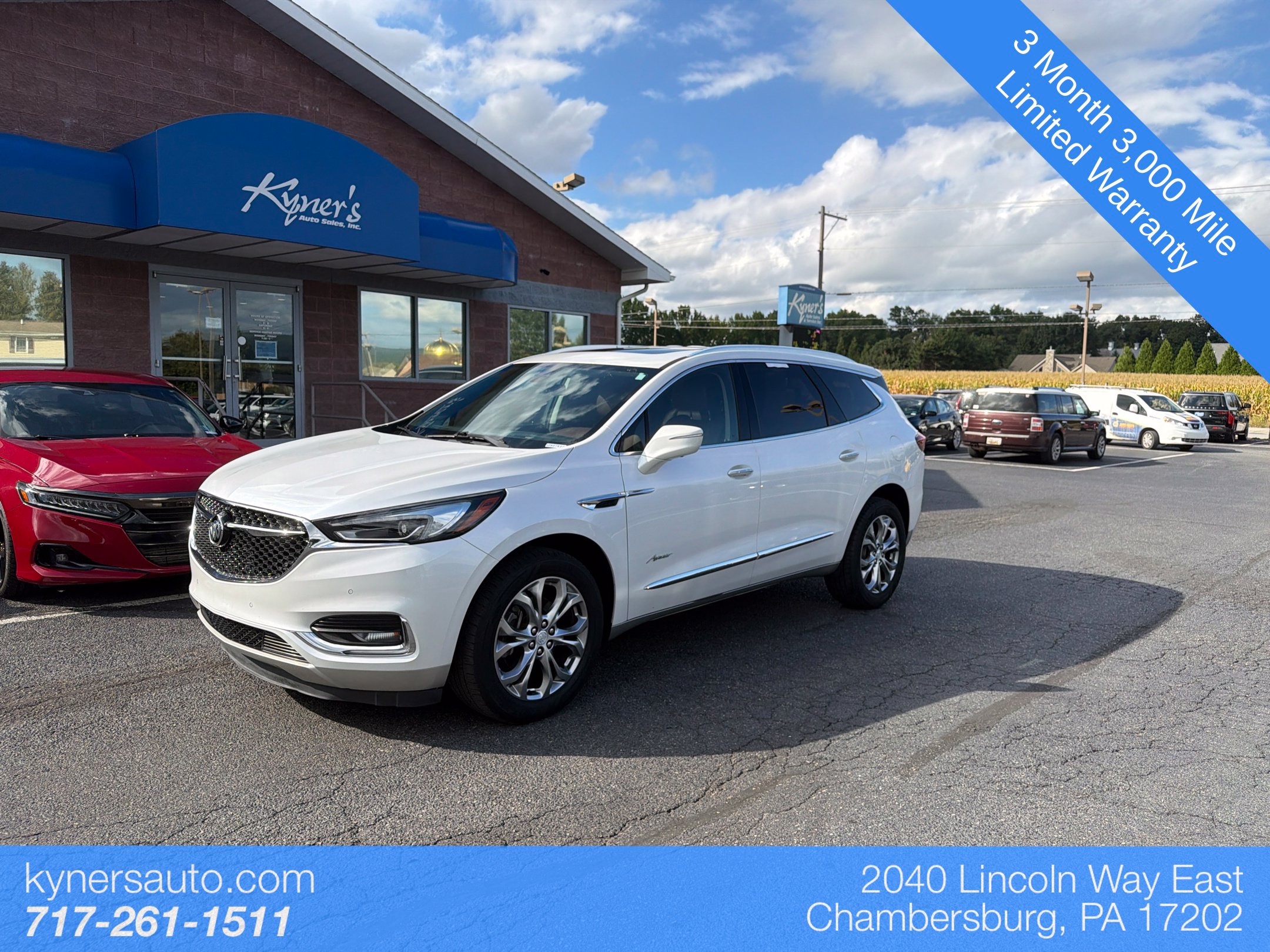 White Frost Tricoat 2018 Buick Enclave SUV / Crossover Four-Wheel Drive 9-Speed Automatic