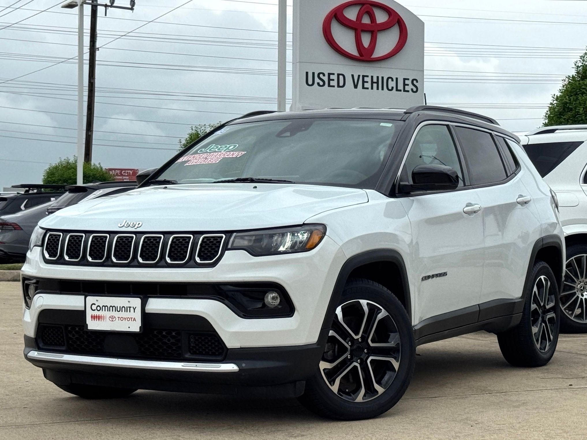 2024 Jeep Compass Limited White at Joe Myers Mazda Kia