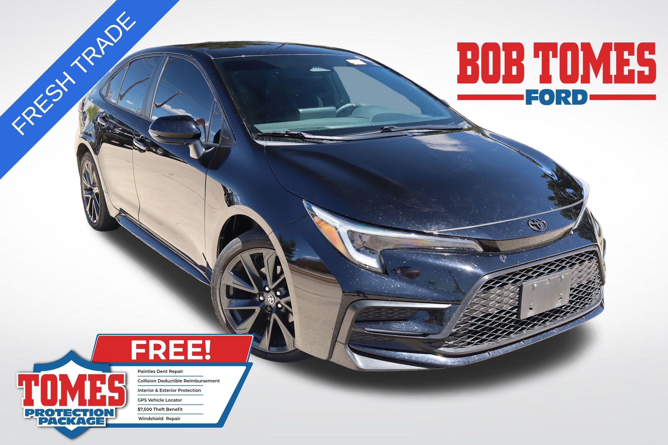 Midnight Black Metallic 2024 Toyota Corolla Sedan Front-Wheel Drive Continuously Variable Transmission