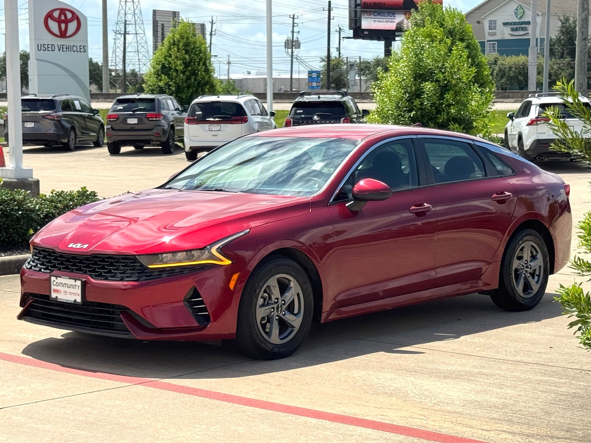2023 Kia K5 LXS Red at River Oaks CDJR