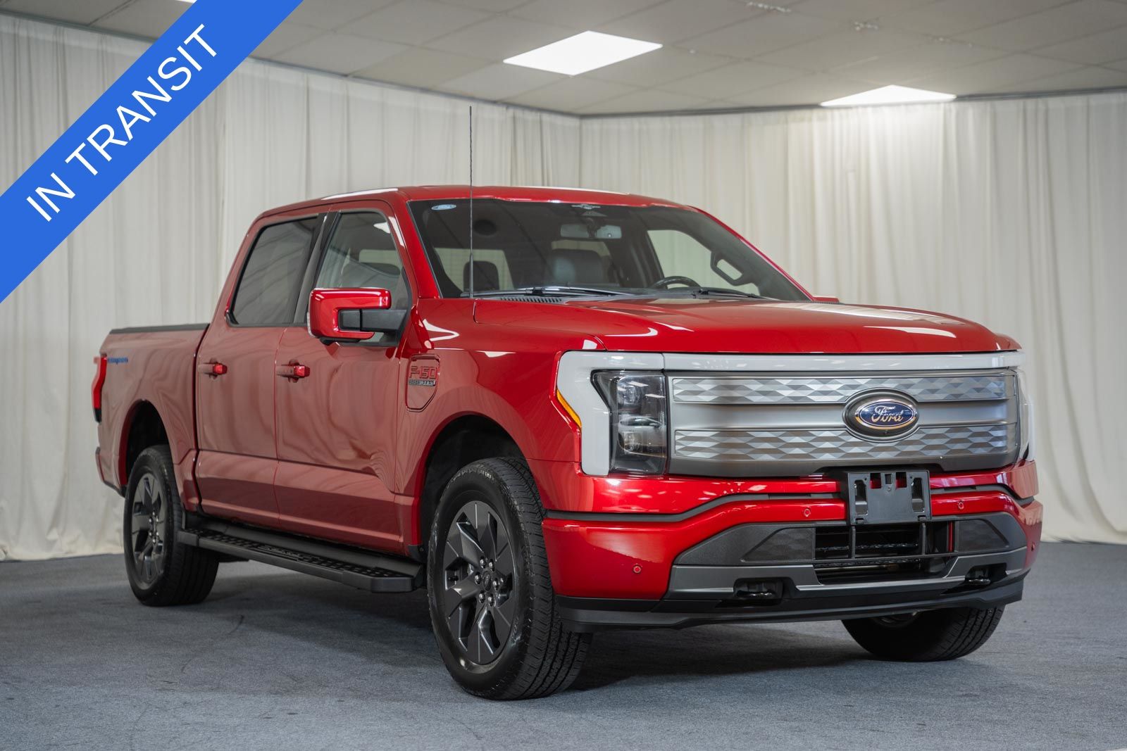 Rapid Red Metallic Tinted Clearcoat 2023 Ford F-150 Lightning Pickup Truck All-Wheel Drive Automatic