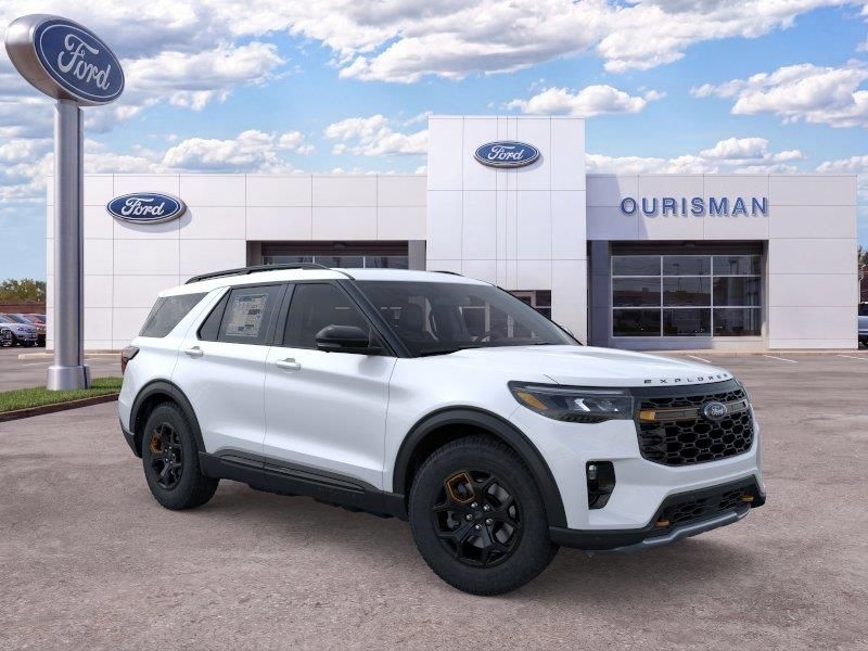 White Metallic 2026 Ford Explorer SUV / Crossover All-Wheel Drive Automatic