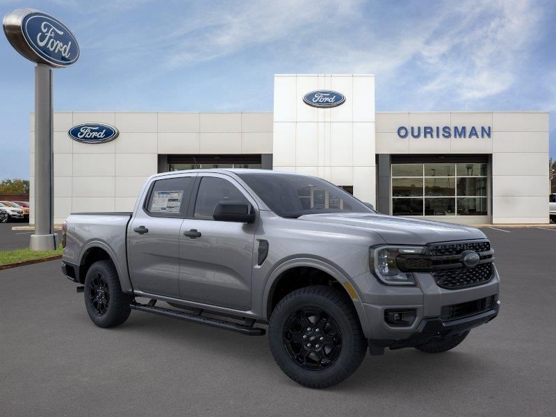 Gray 2026 Ford Ranger XLT SuperCrew 4WD Pickup Truck Four-Wheel Drive Automatic