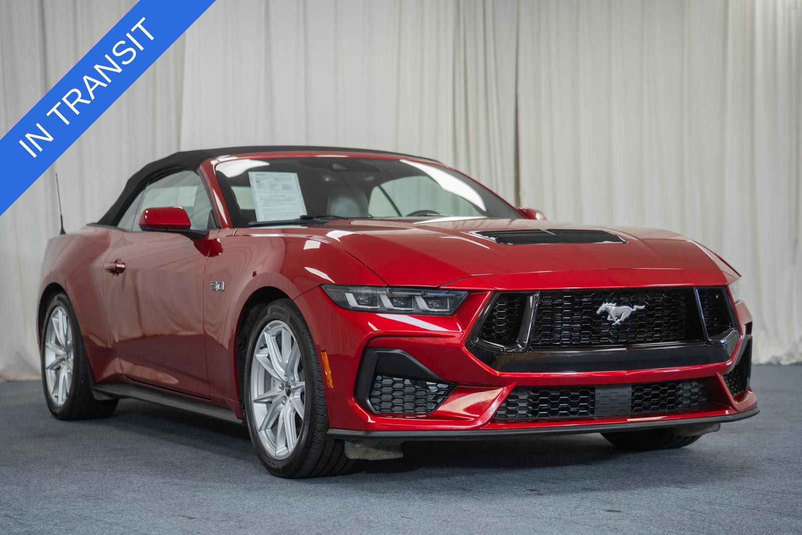 Rapid Red Metallic Tinted Clearcoat 2024 Ford Mustang GT Premium Convertible RWD Convertible Rear-Wheel Drive Automatic