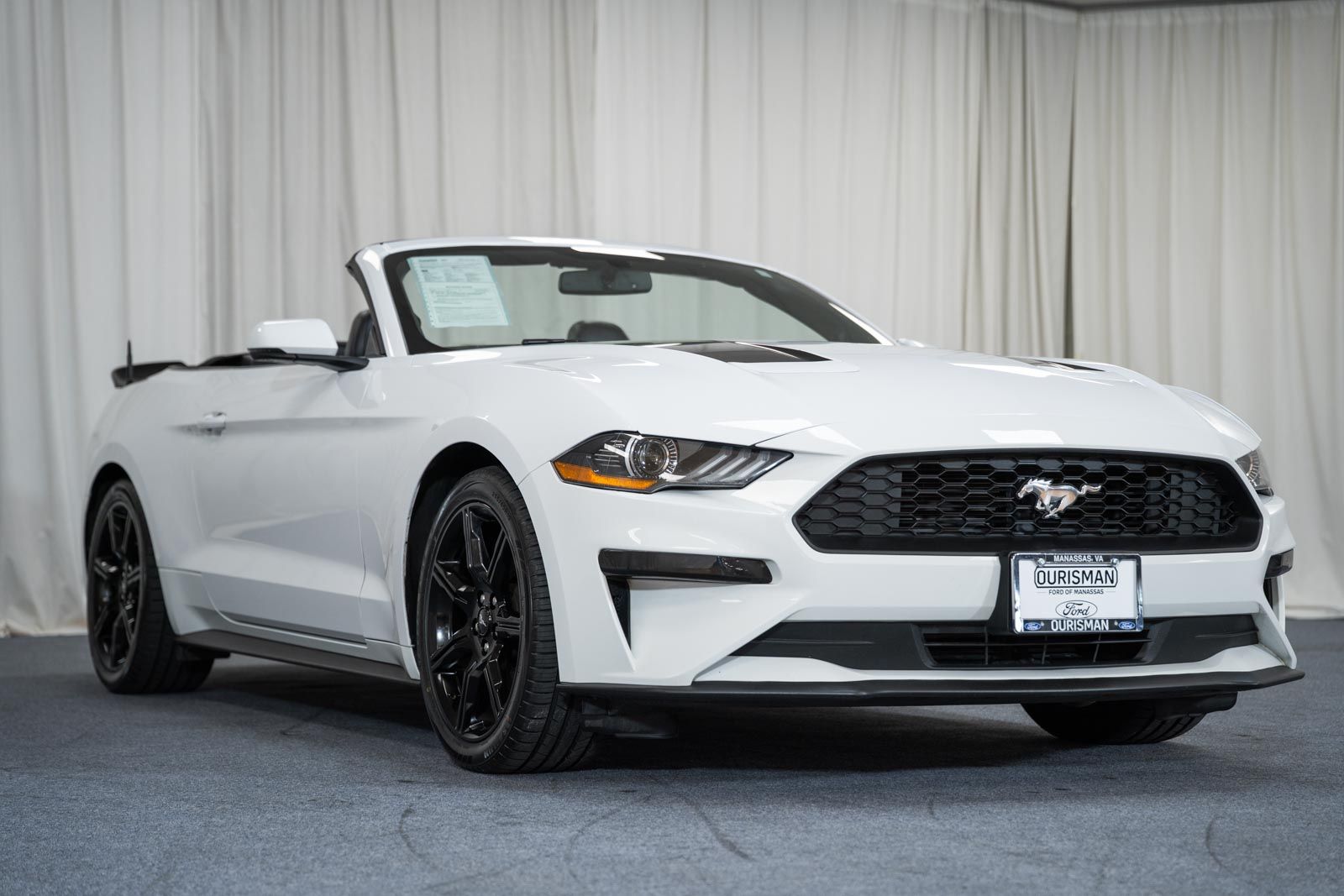 Oxford White 2020 Ford Mustang EcoBoost Premium Convertible RWD Convertible Rear-Wheel Drive Automatic