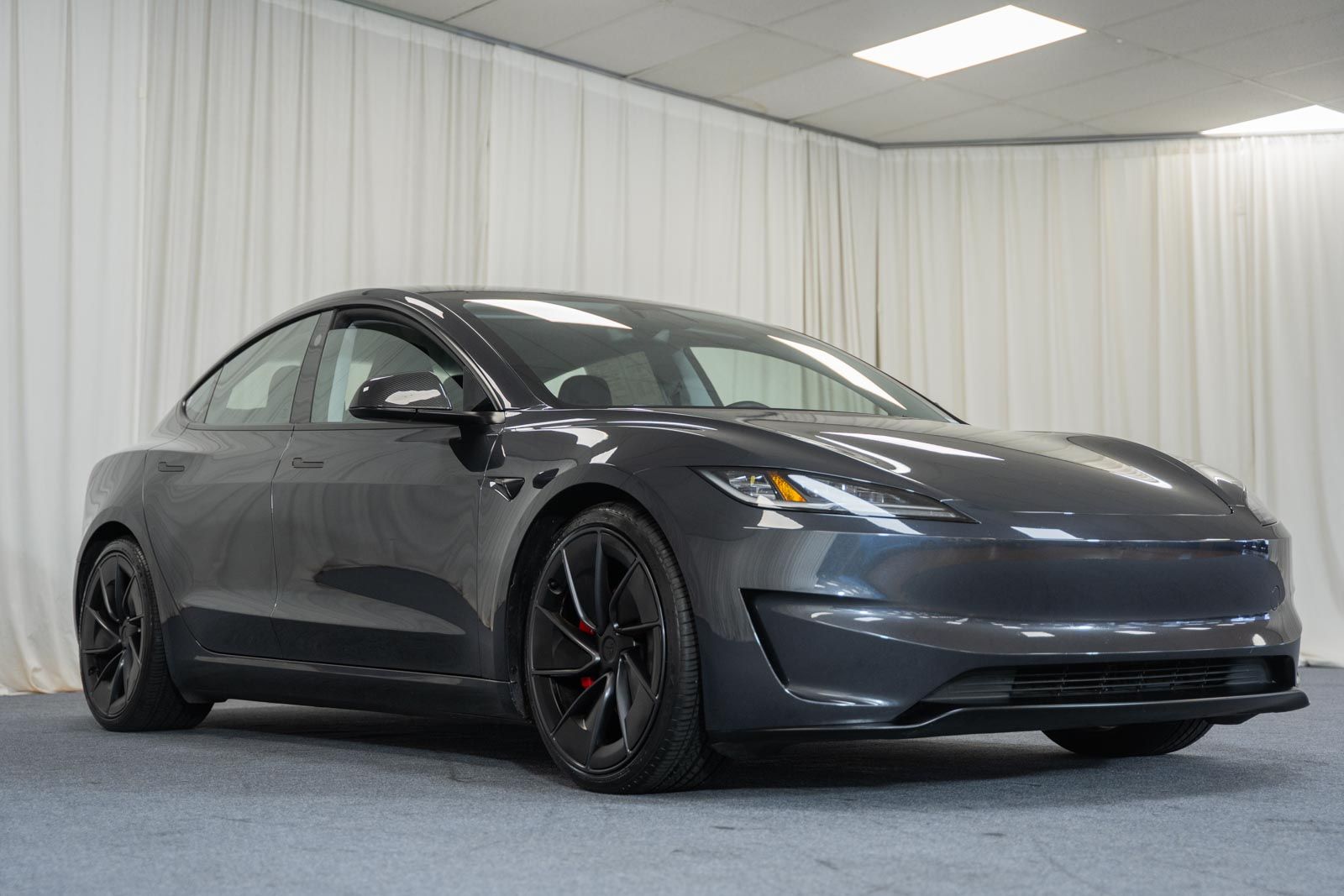 Stealth Gray 2024 Tesla Model 3 Performance AWD Sedan All-Wheel Drive 1-Speed Automatic