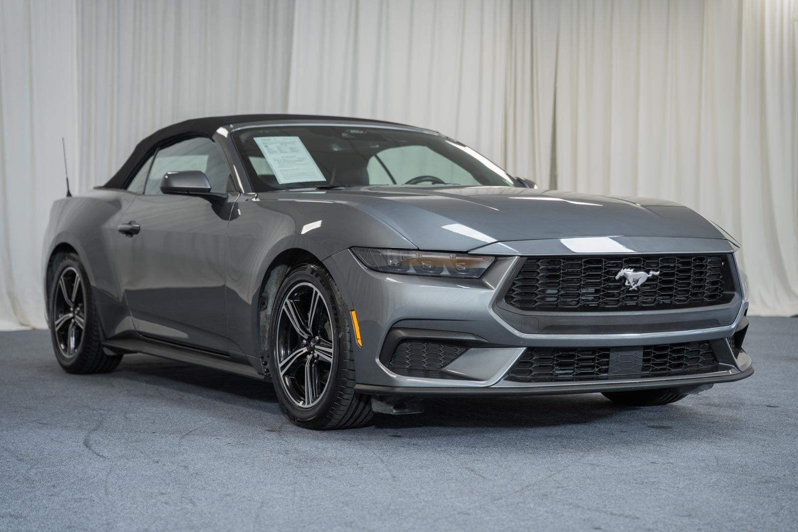 Carbonized Gray Metallic 2025 Ford Mustang Convertible Rear-Wheel Drive Automatic