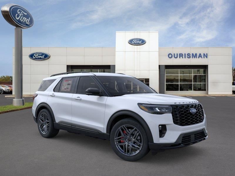 White Metallic 2026 Ford Explorer SUV / Crossover All-Wheel Drive Automatic