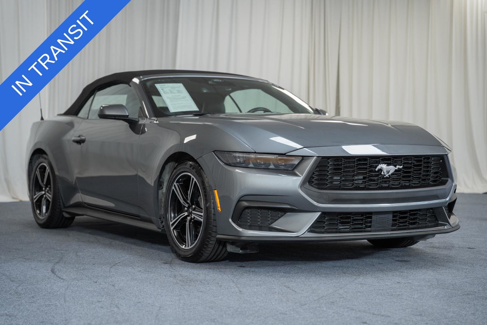 Carbonized Gray Metallic 2025 Ford Mustang Convertible Rear-Wheel Drive Automatic