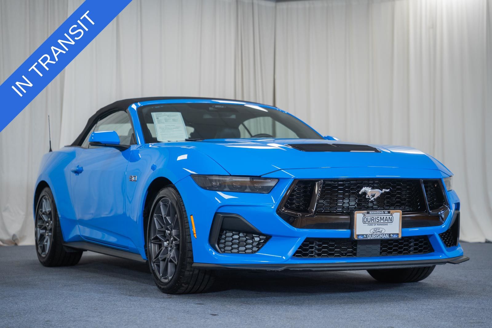 Grabber Blue Metallic 2025 Ford Mustang GT Premium Convertible RWD Convertible Rear-Wheel Drive Automatic