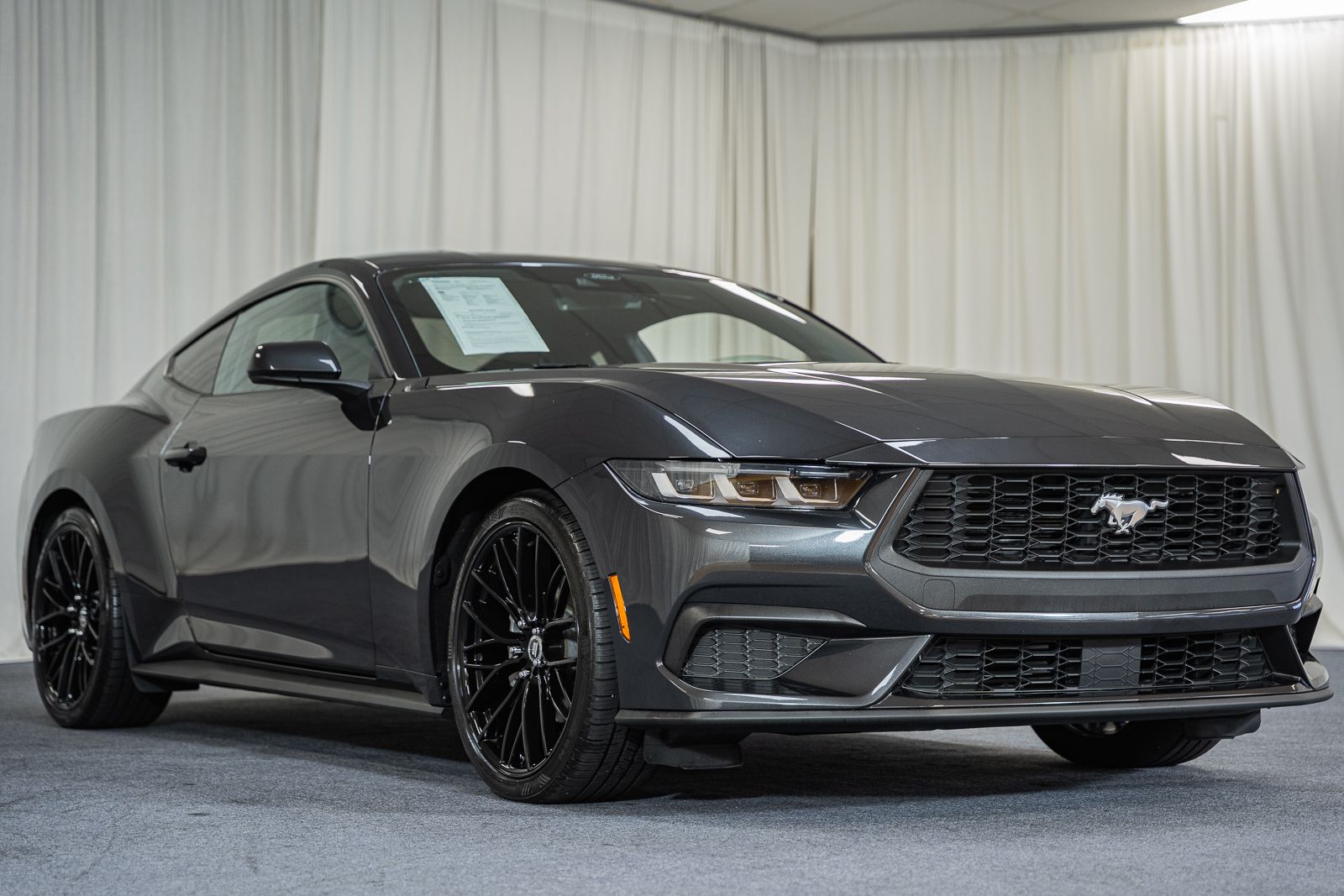 Dark Matter Gray Metallic 2024 Ford Mustang Coupe Rear-Wheel Drive Automatic