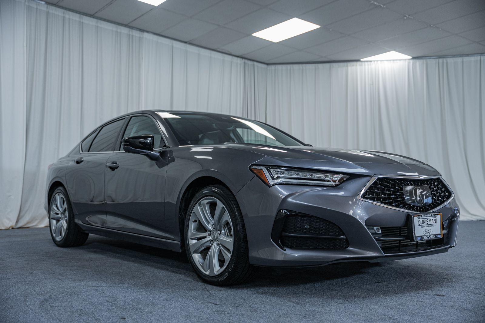 Gray (Modern Steel Metallic) 2021 Acura TLX Sedan Front-Wheel Drive Automatic