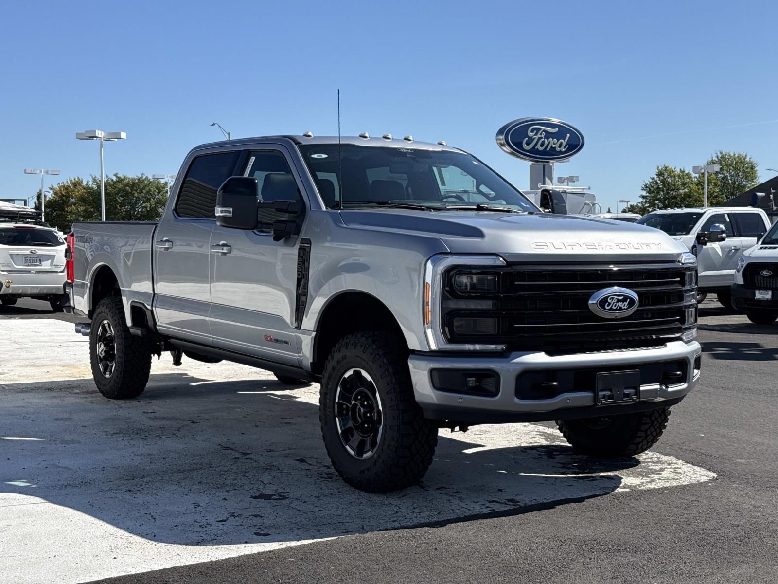 Silver Metallic 2027 Ford F-250 Super Duty Pickup Truck Four-Wheel Drive Automatic