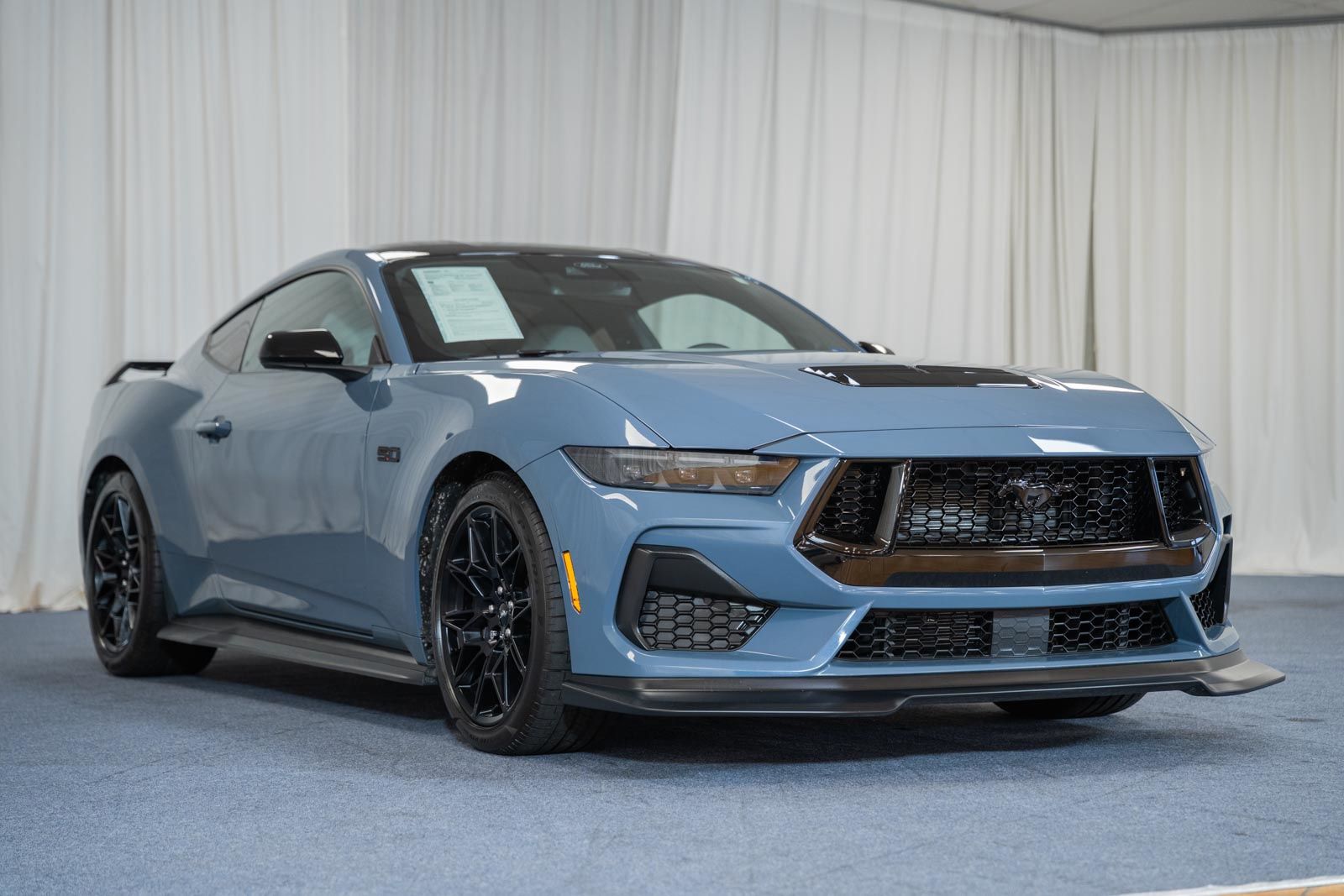 Vapor Blue Metallic 2024 Ford Mustang Coupe Rear-Wheel Drive Automatic