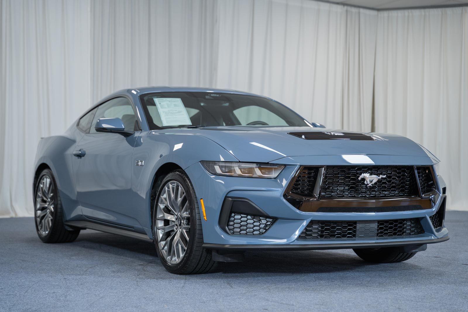 Vapor Blue Metallic 2024 Ford Mustang Coupe Rear-Wheel Drive Automatic