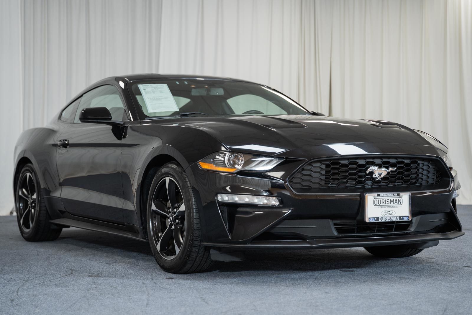 Shadow Black 2018 Ford Mustang Coupe Rear-Wheel Drive Automatic
