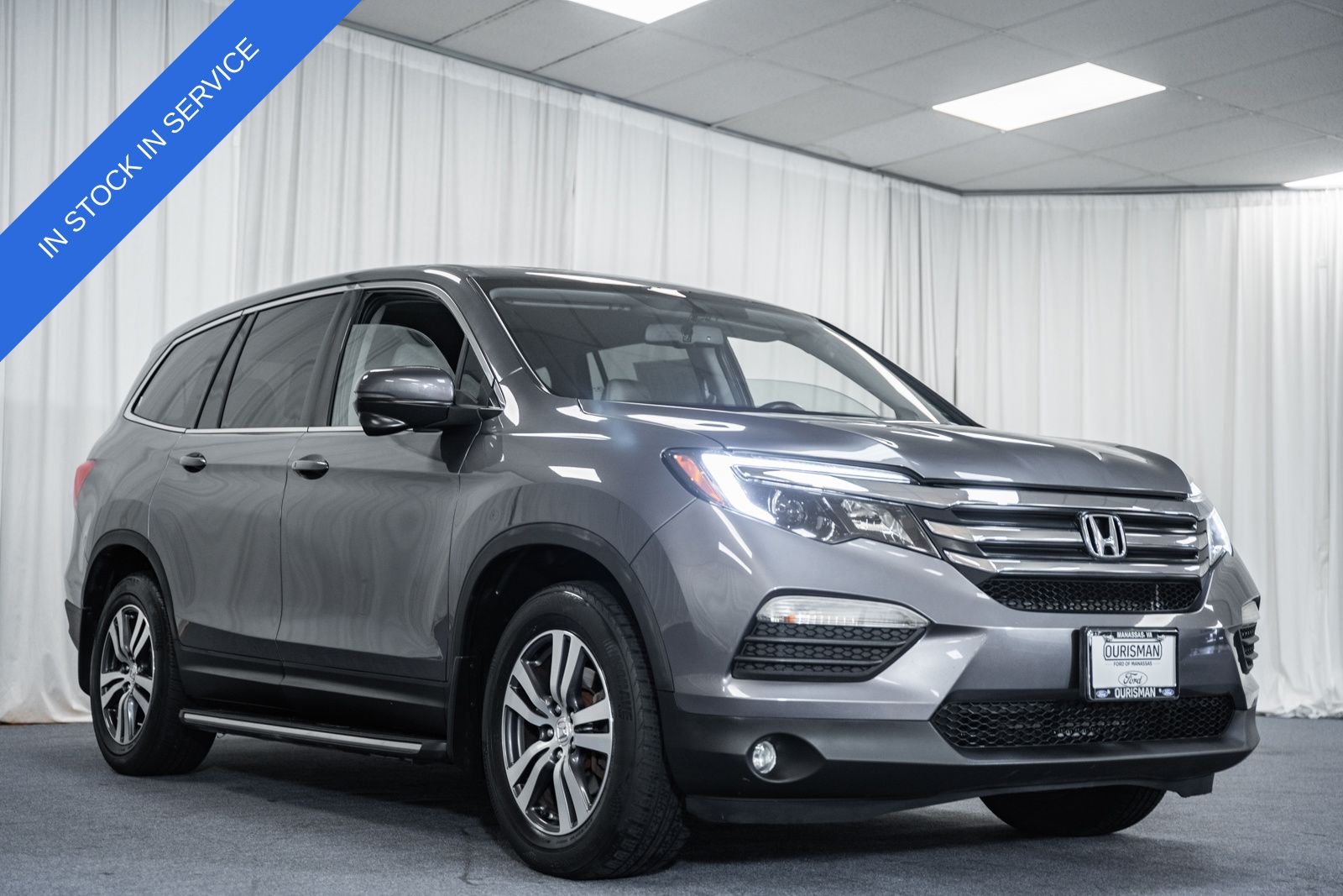 Gray (Modern Steel Metallic) 2016 Honda Pilot EX-L SUV / Crossover Front-Wheel Drive 6-Speed Automatic